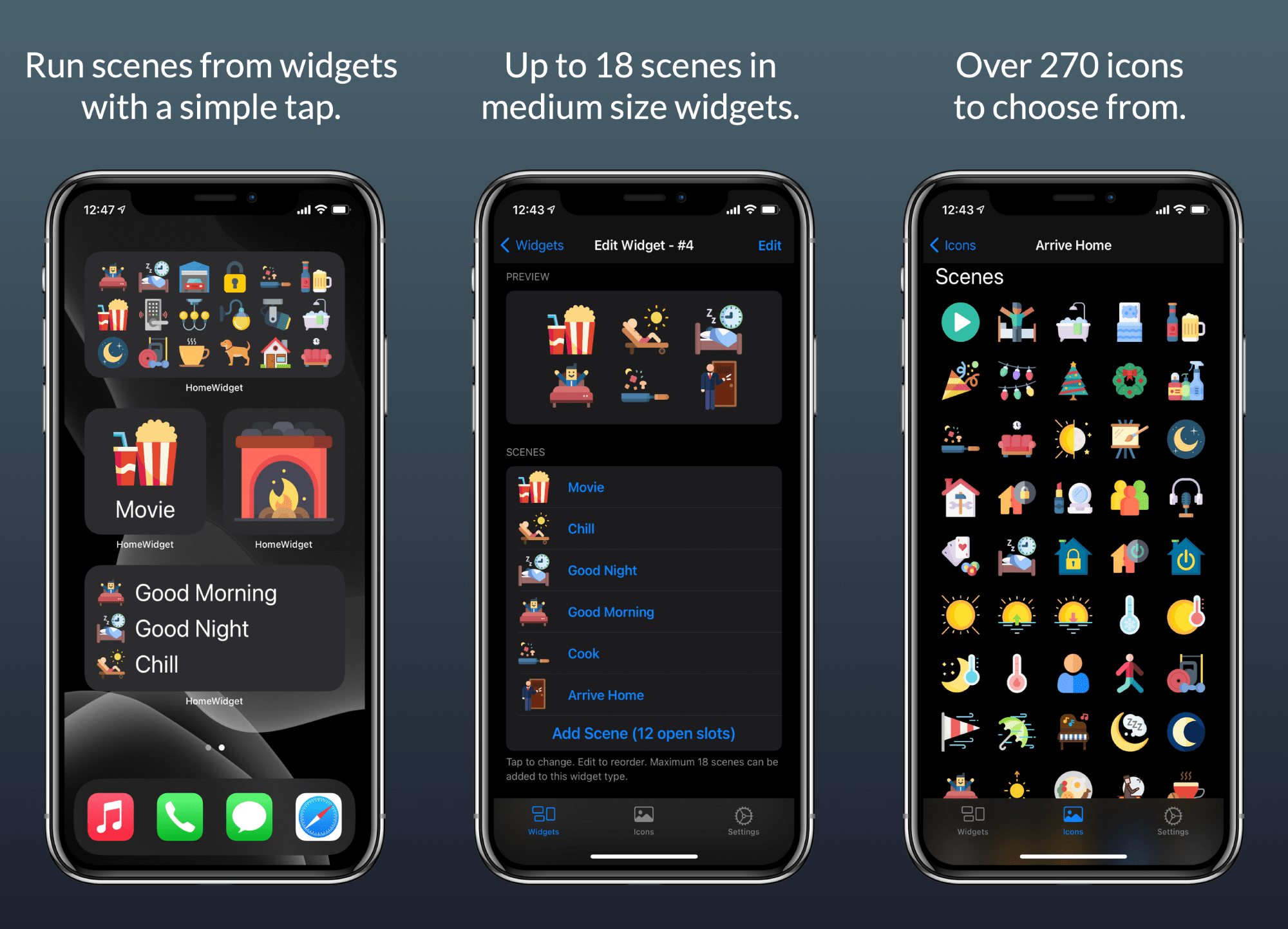 Run HomeKit scenes from Widgets HomeWidget r/HomeKit