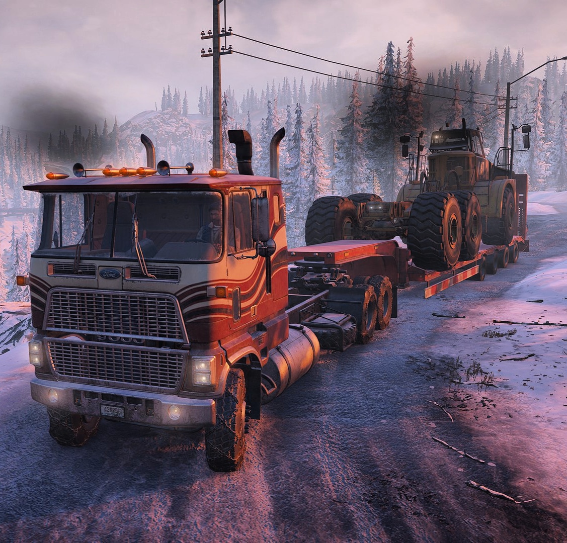 Finally got the CAT 745C (playing maps in order) r/snowrunner