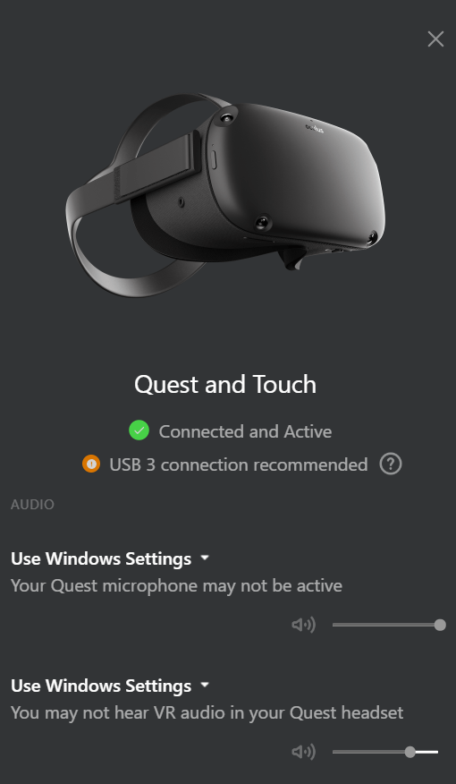 You can now use USB 2 with Oculus Link through PTC (it's really good