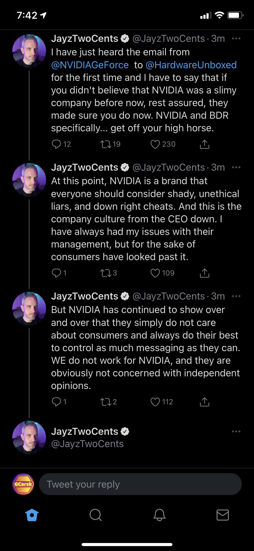 JayzTwoCents take on the Hardware Unboxed Early Review Ban r/nvidia