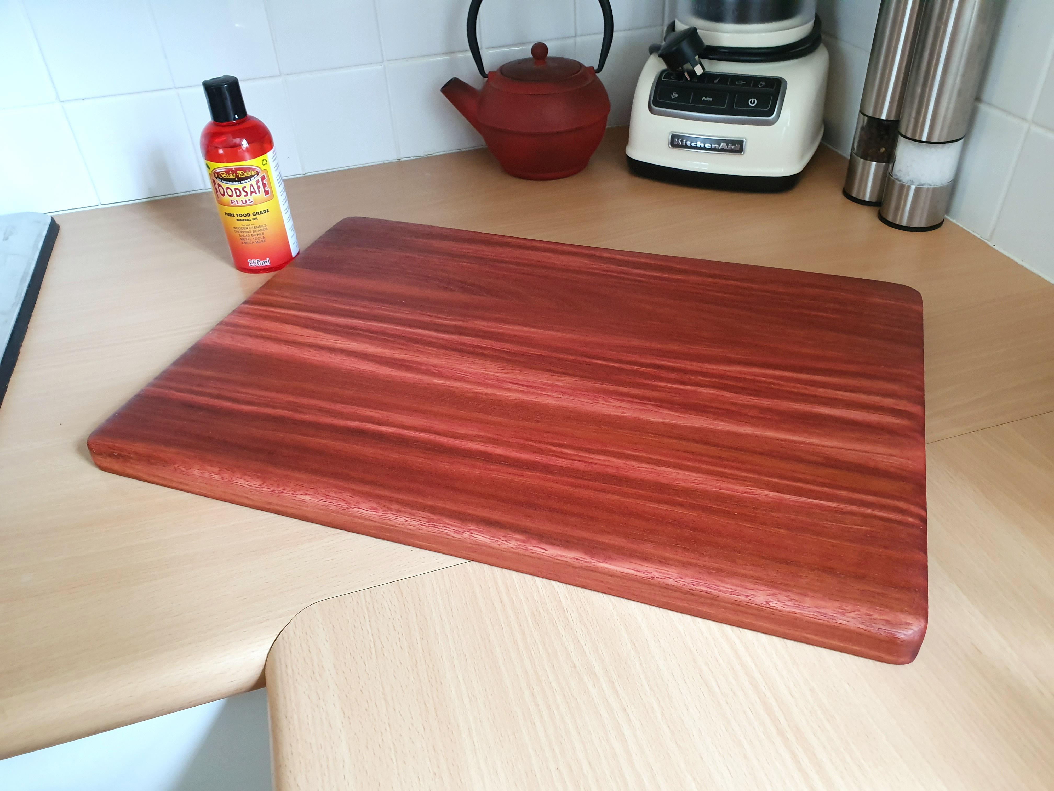 First cheese board finished Jarrah (Eucalyptus Marginata) r/woodworking