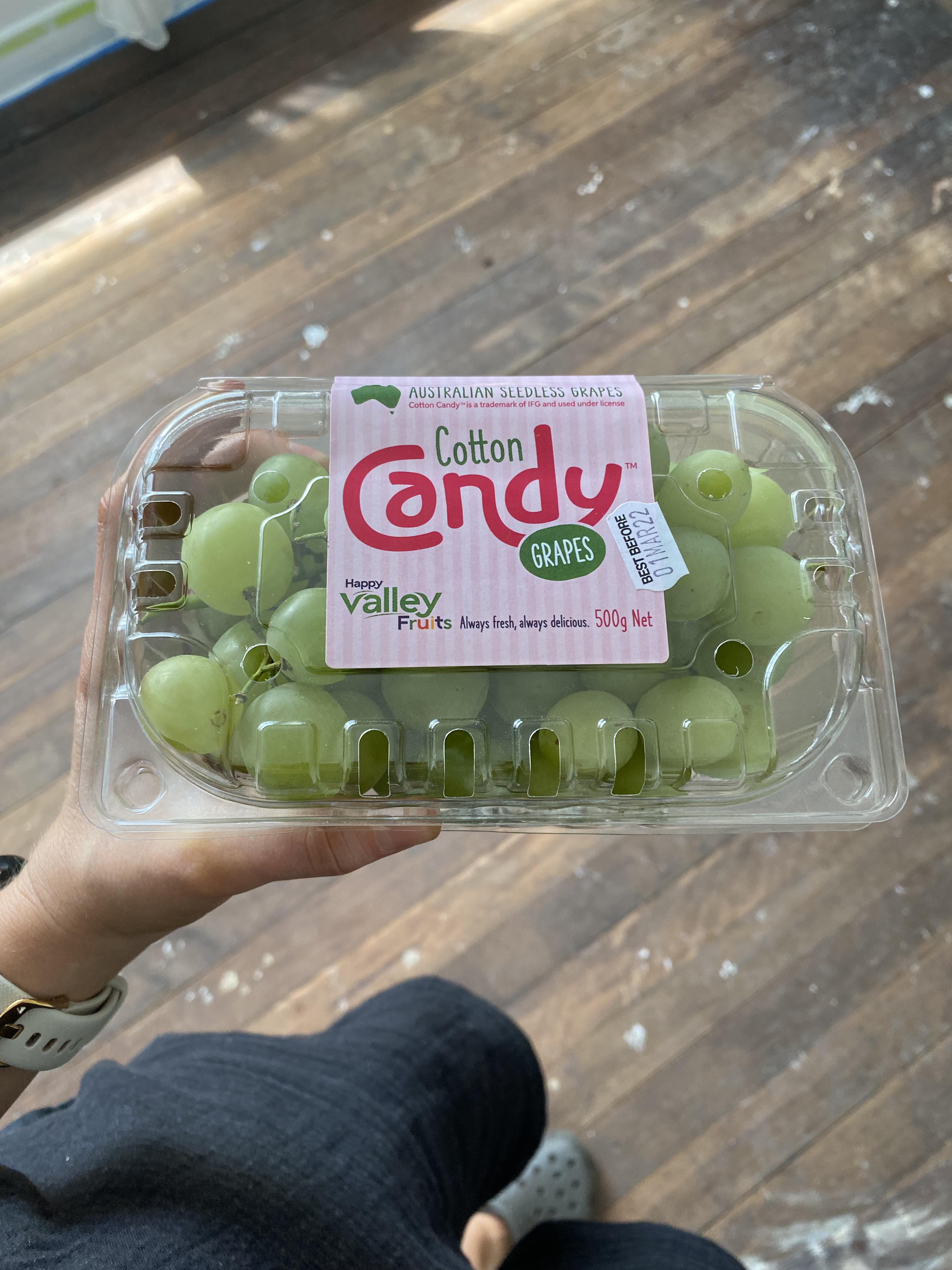 Coles Waratah has cotton candy grapes at the moment and if that appeals