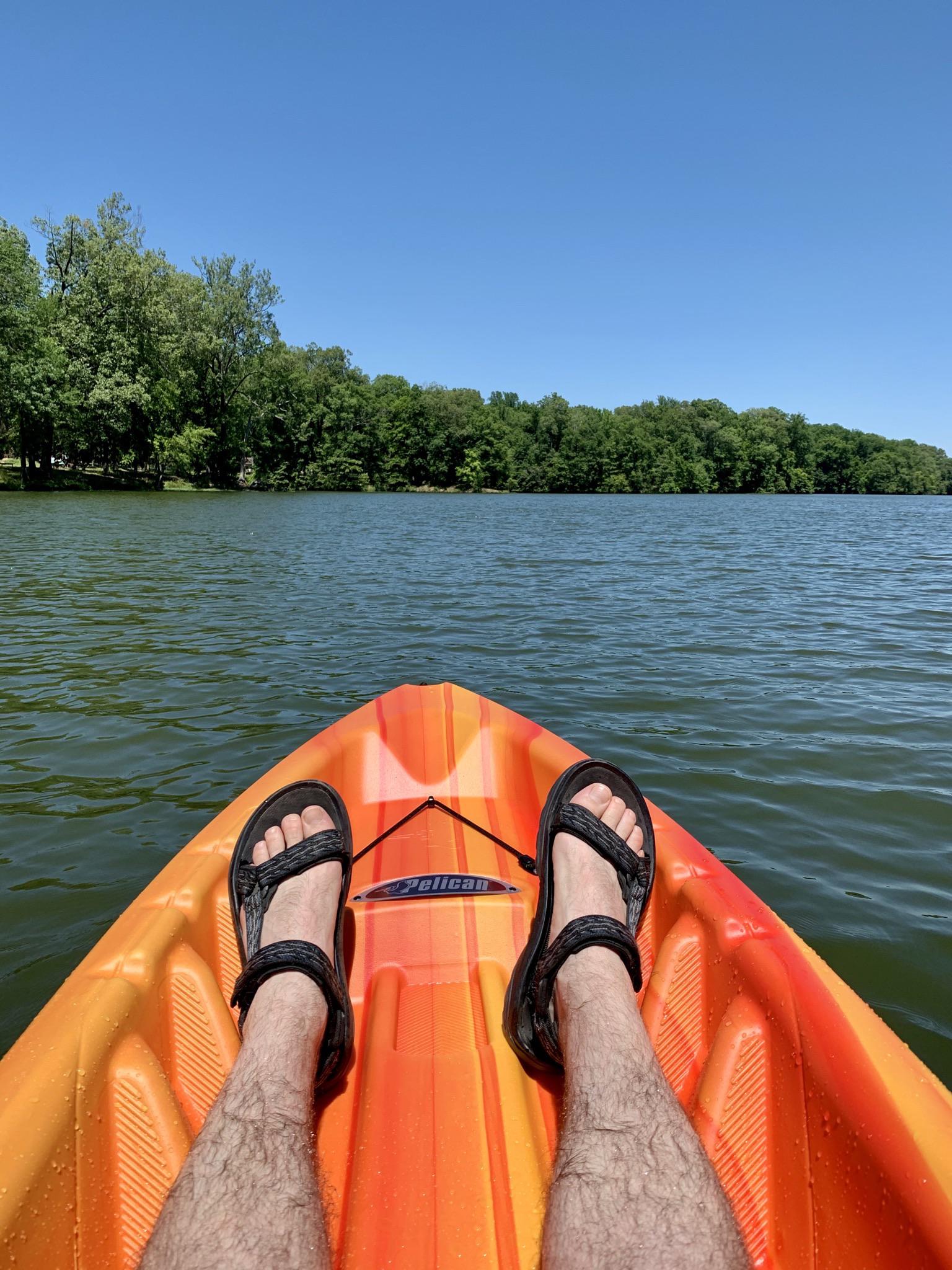 Beautiful day at Poplar Tree Lake! First kayaking adventure! r/memphis
