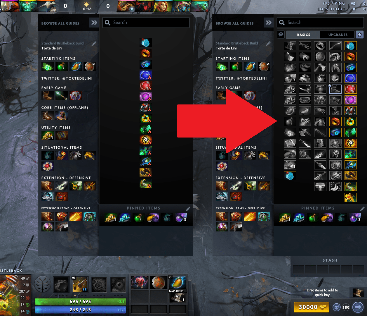 Opening the secret shop or the side shop should look like this so that