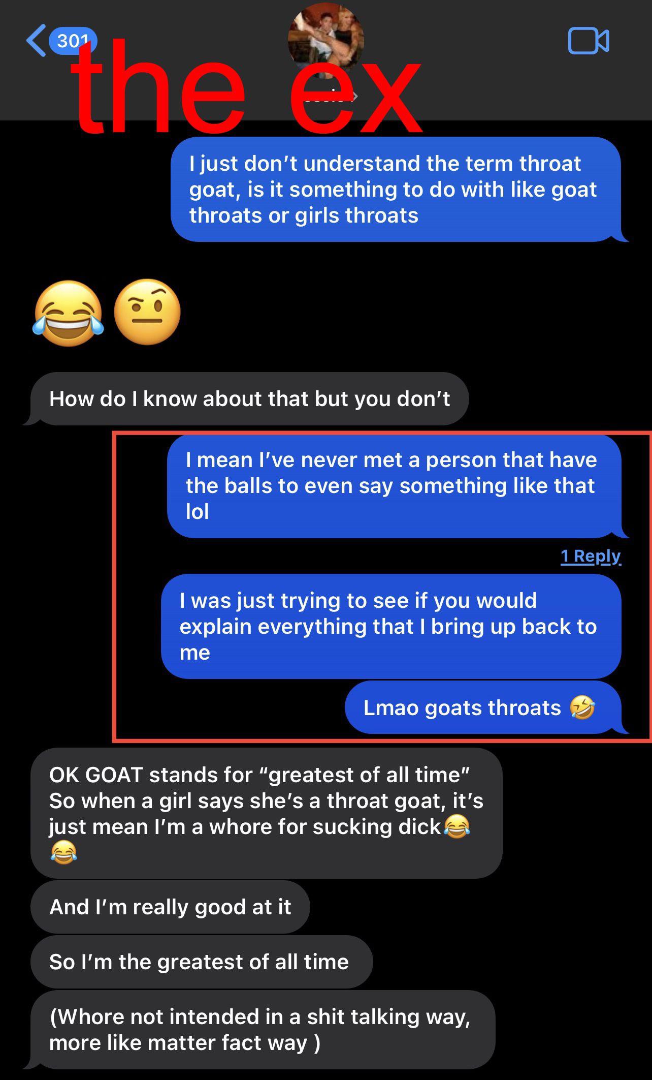 Got an ex to translate new chicks slang r/woosh