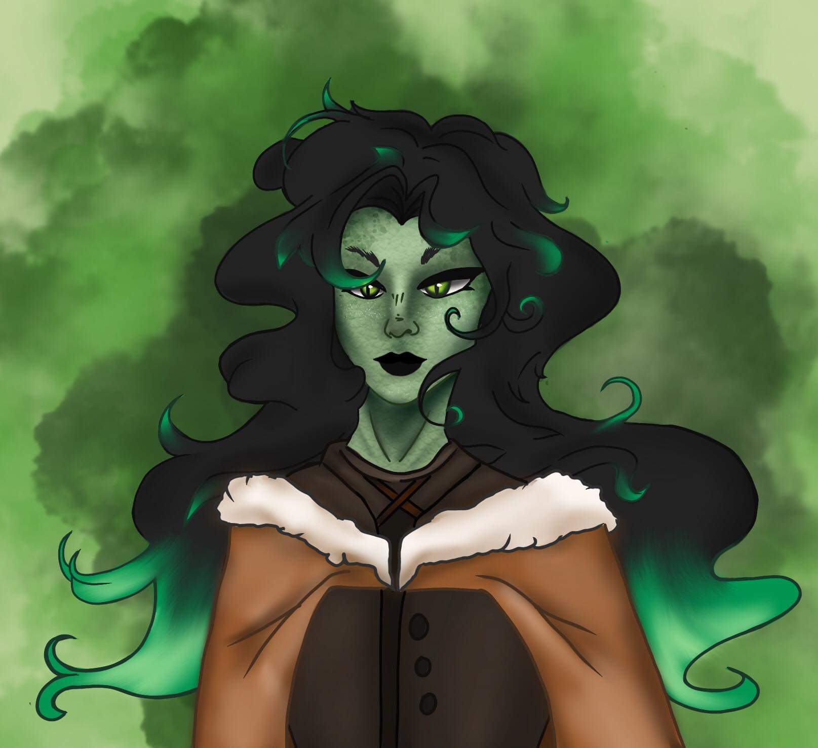 [OC] Ava Thorn, YuanTi Pureblood Sorcerer DnD