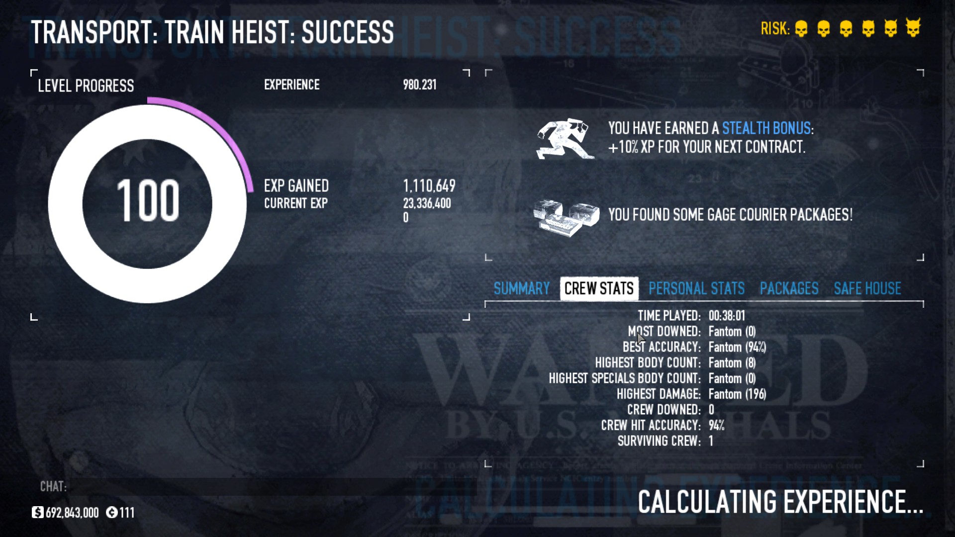 I hate Transport Train Heist. Finally got it done after nearly 40