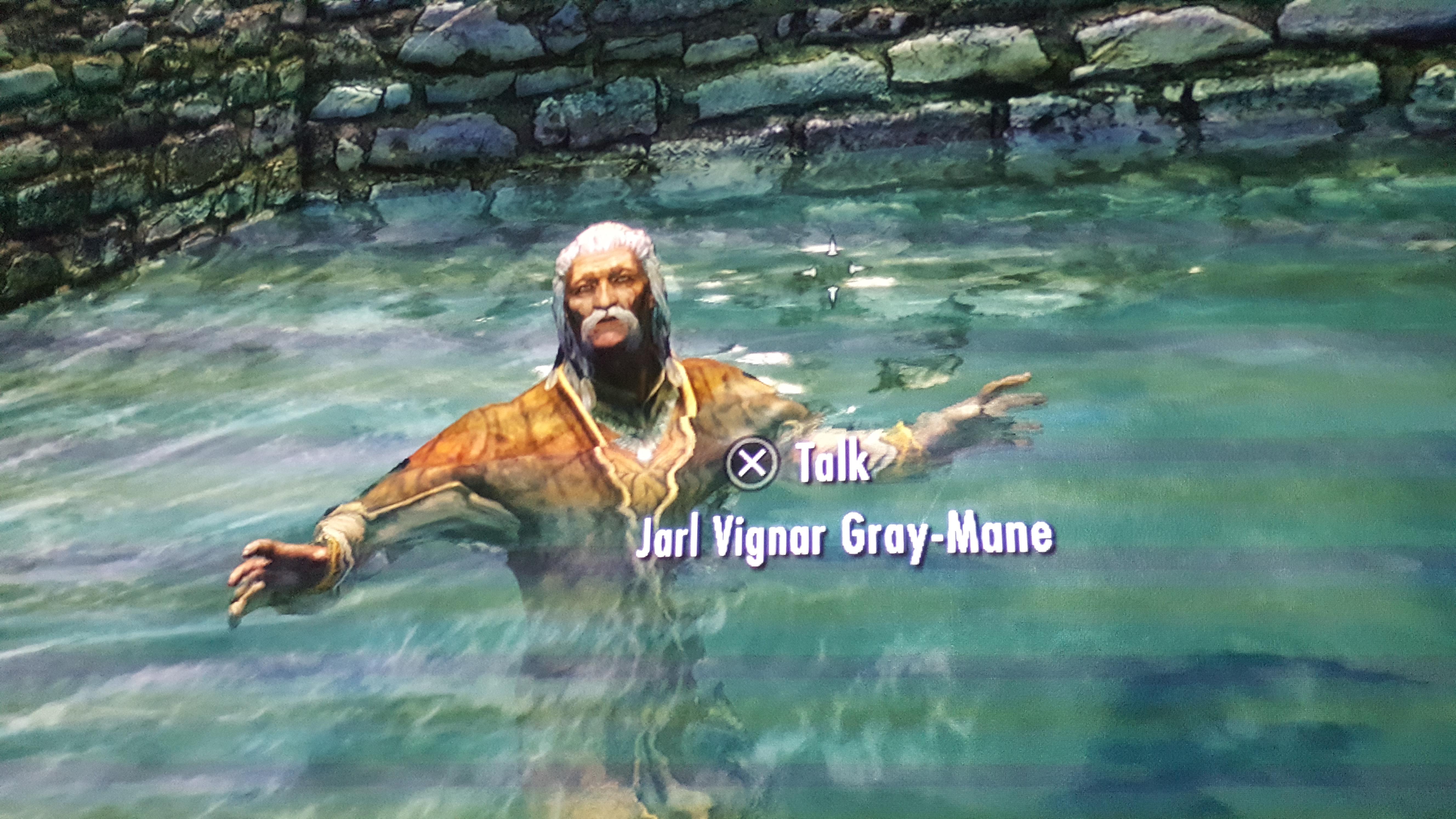 Just the Jarl having a swim r/skyrim