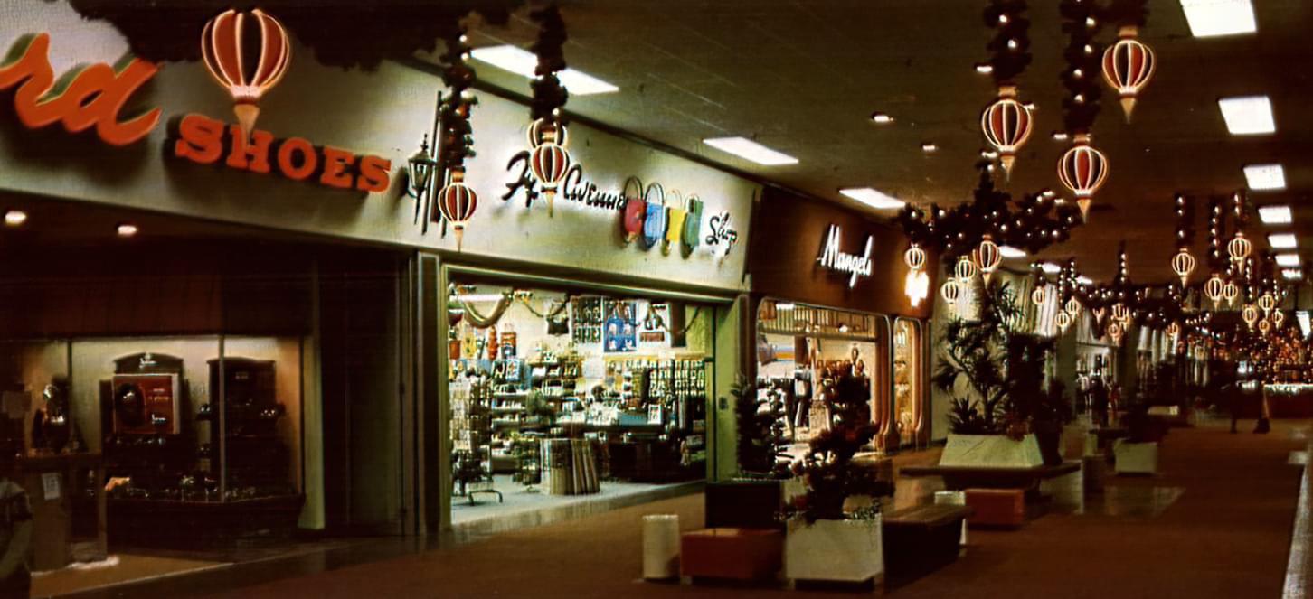 The Jackson (Mississippi) Mall, during the holidays. The original