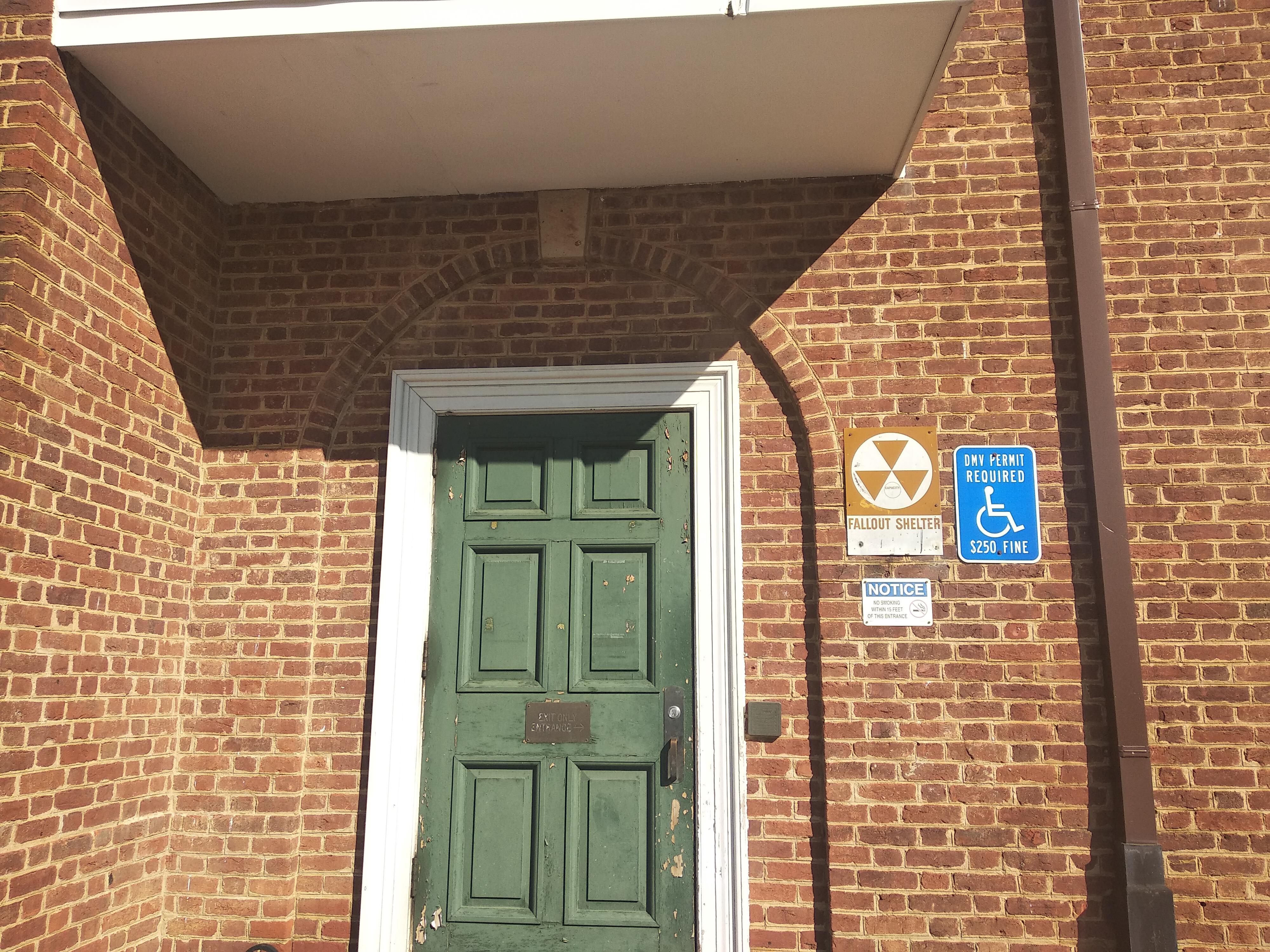 One of the former Cold War bomb shelters located at Fairfax Court House