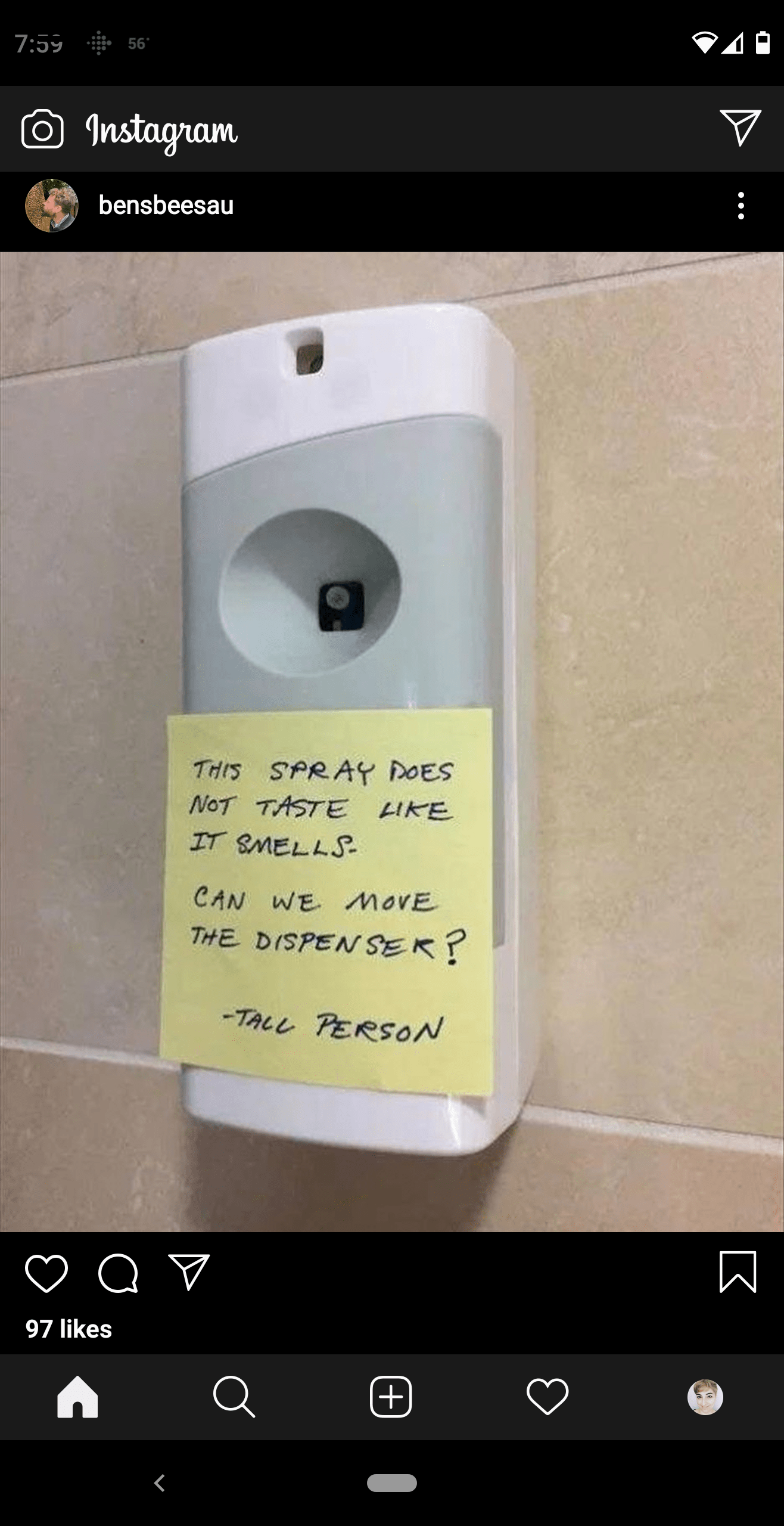 Air freshener or mouth wash? r/tall