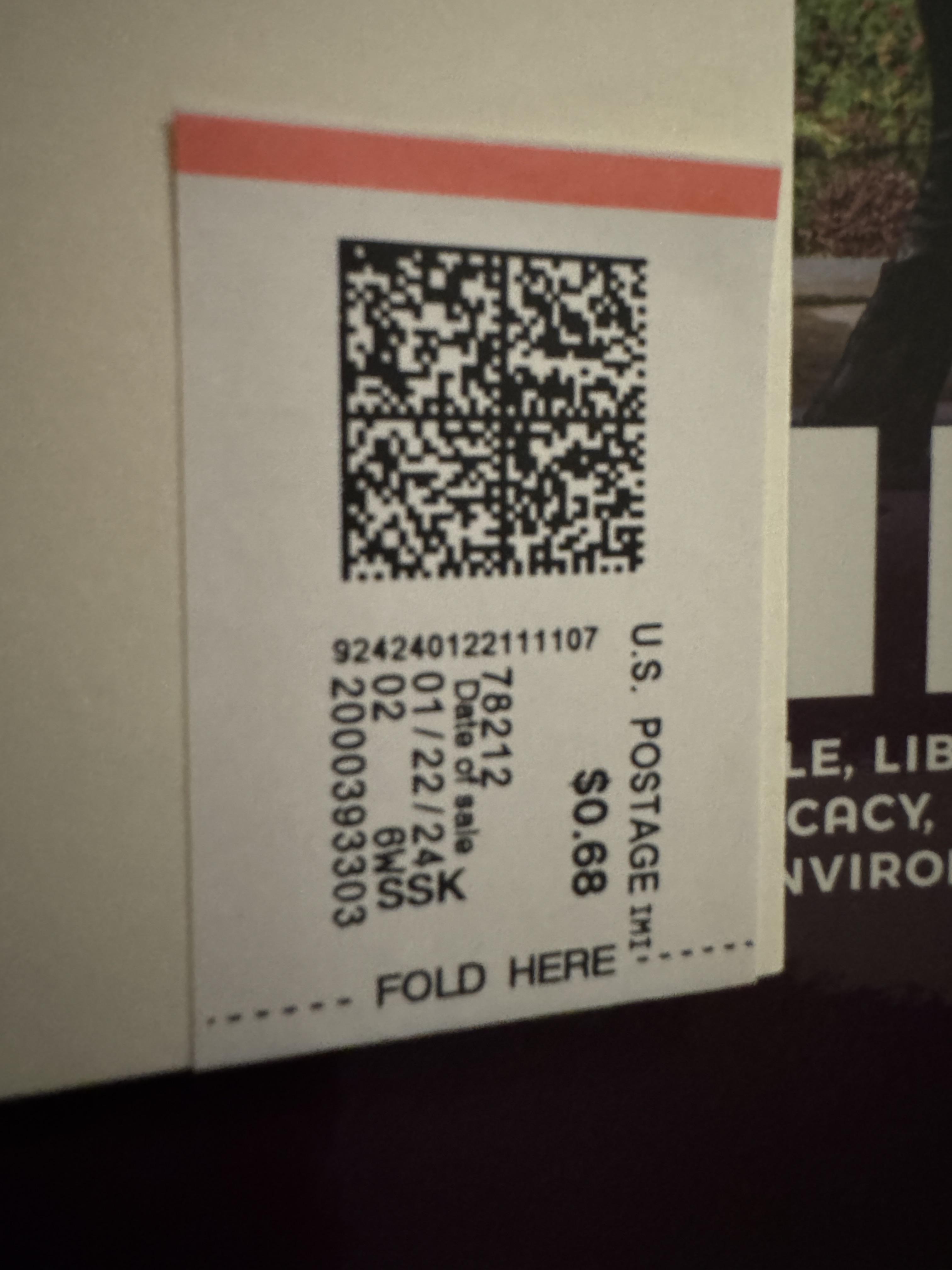 What….is this…? (Stamp with QR code) r/USPS