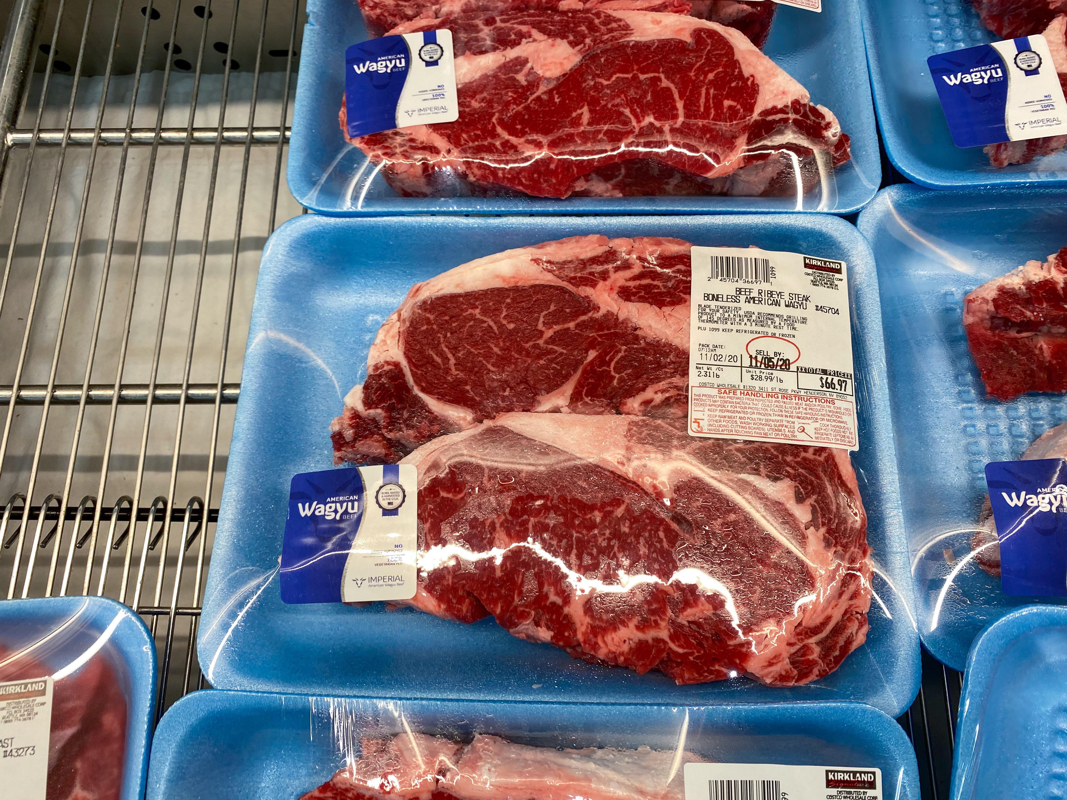 New item? American wagyu ribeyes at St Rose warehouse (Las