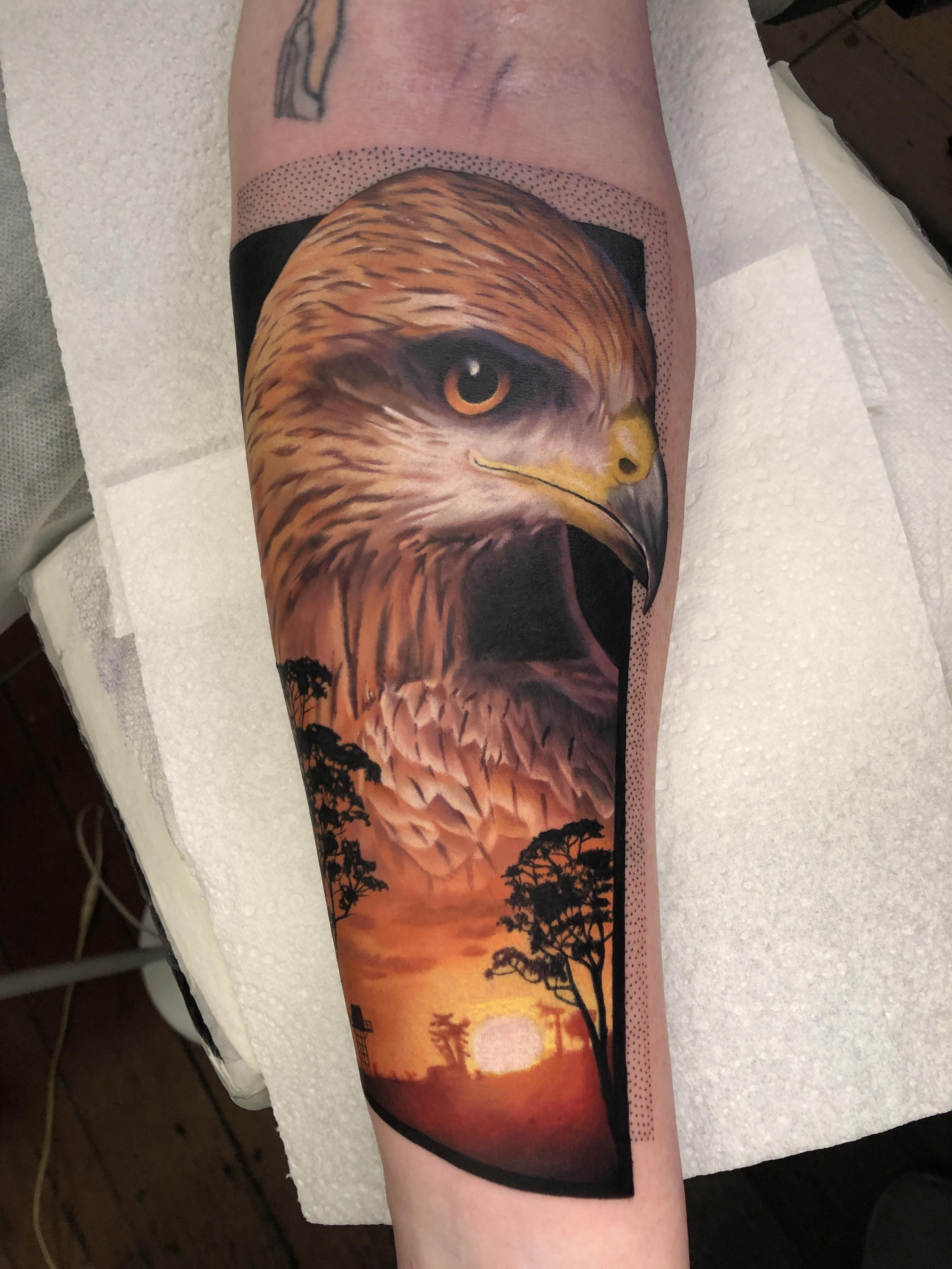 Bird of Prey by Chris Rigoni Bloodlines Ink Perth, WA, Australia. r