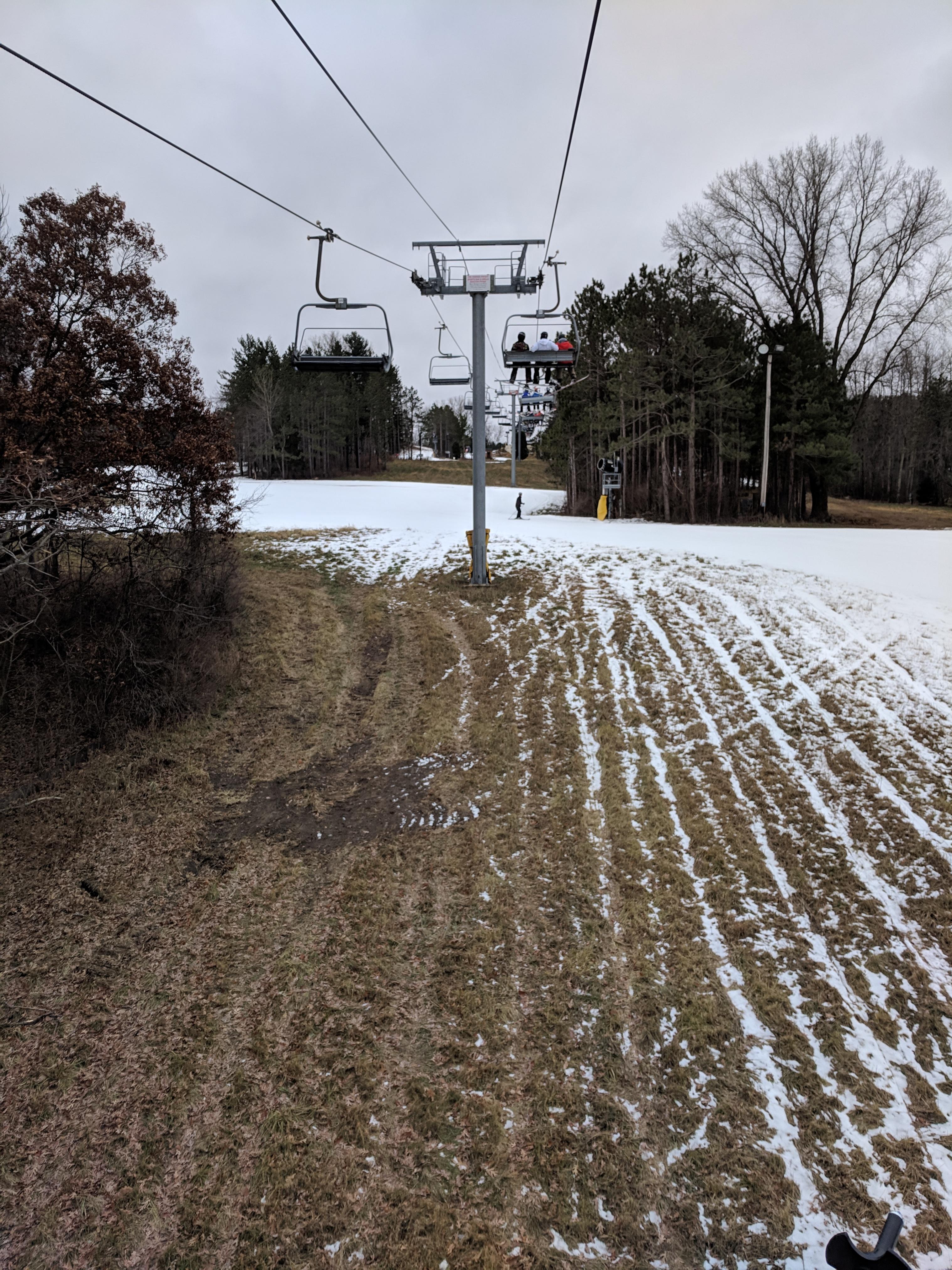 One lift is better than no lift. Cascade Mountain r/skiing