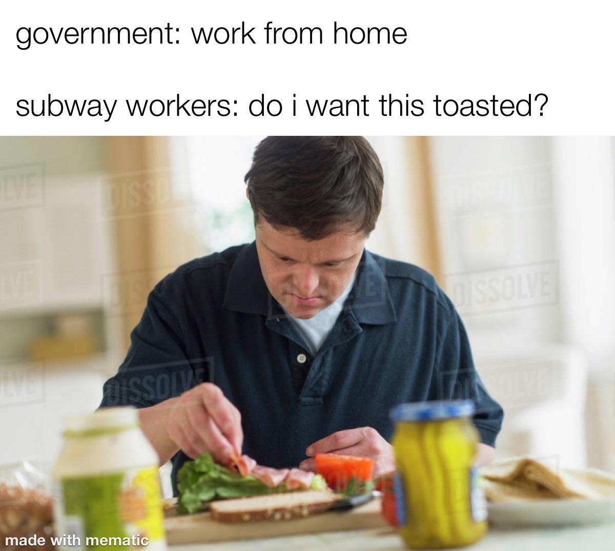 i’m a true sandwich artist r/meme