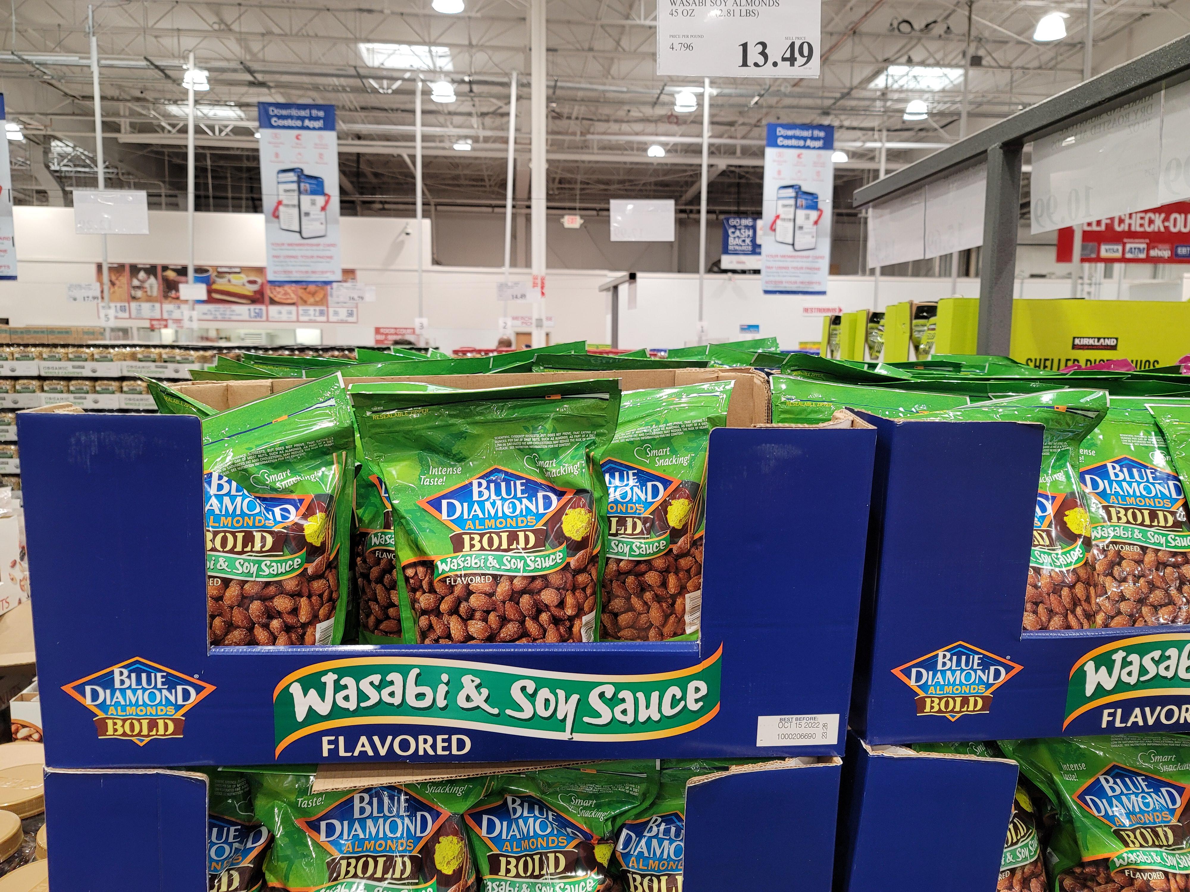 Blue Diamond Almonds Wasabi & Soy Sauce Amazing, I love it r/Costco