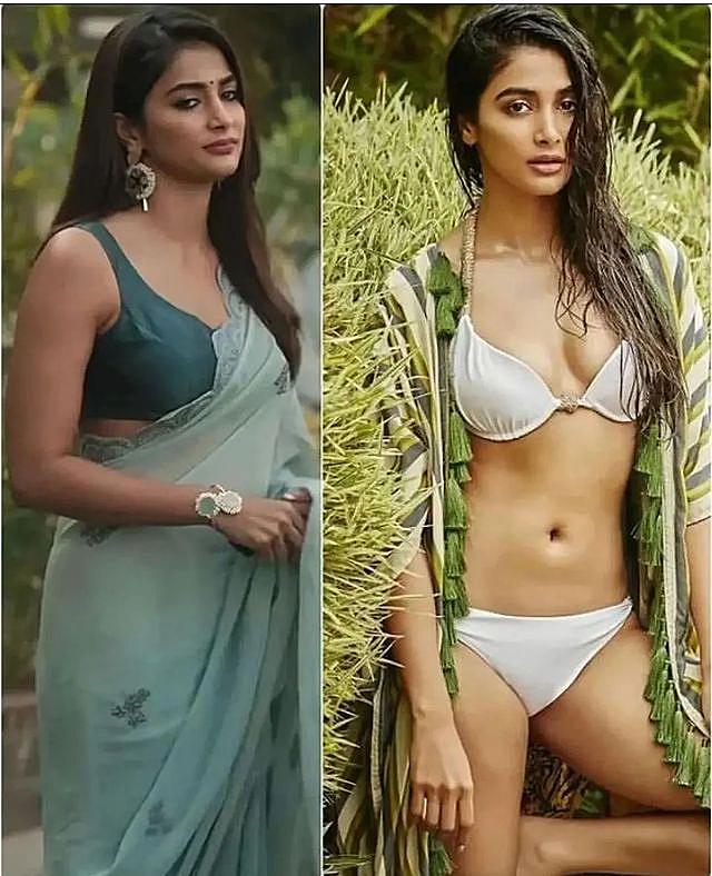 Saree VS Bikini r/PoojaHegdeHub