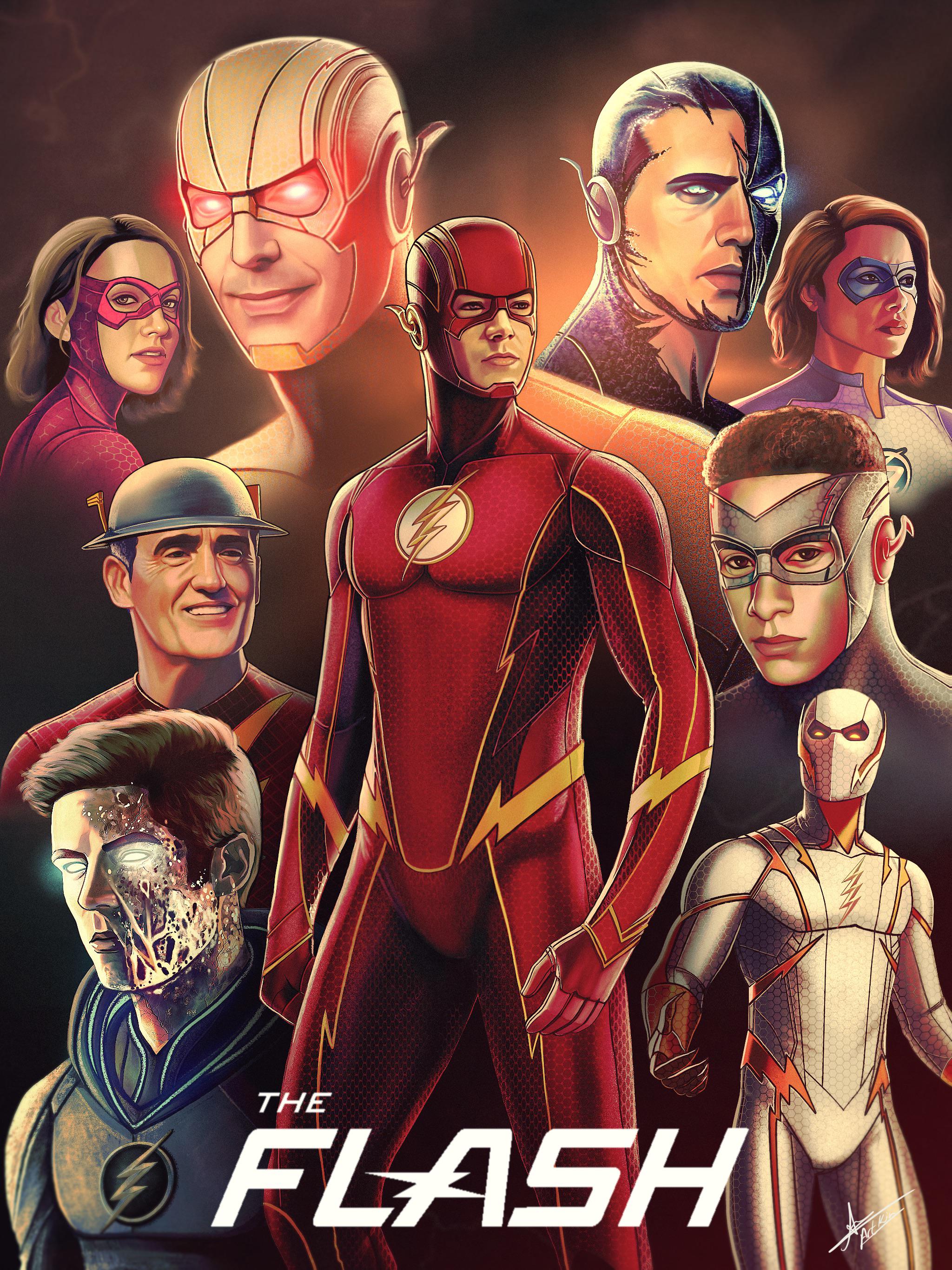 The flash tribute poster i made, link to more work in the description