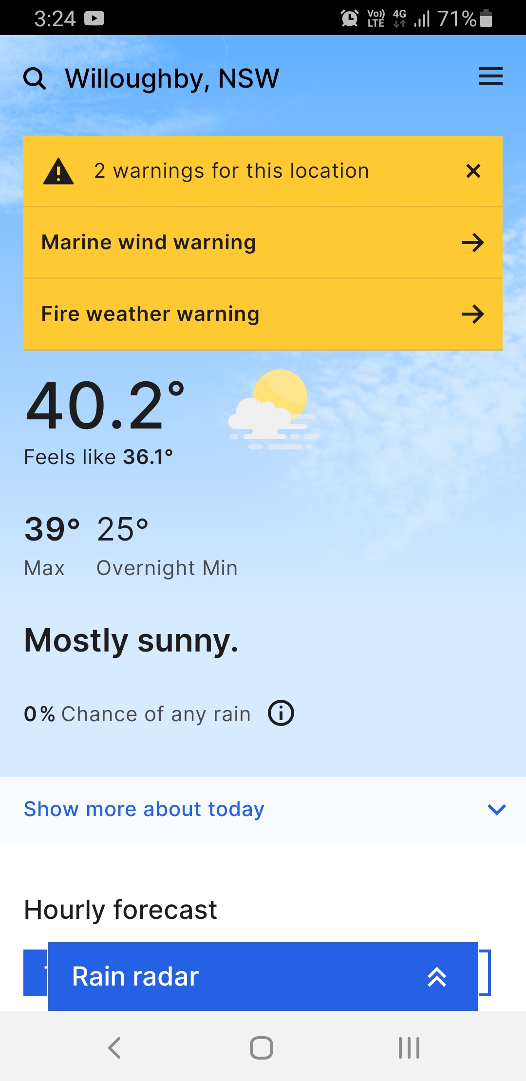How hot does it get in Australia? Oh you know, sometimes the weather