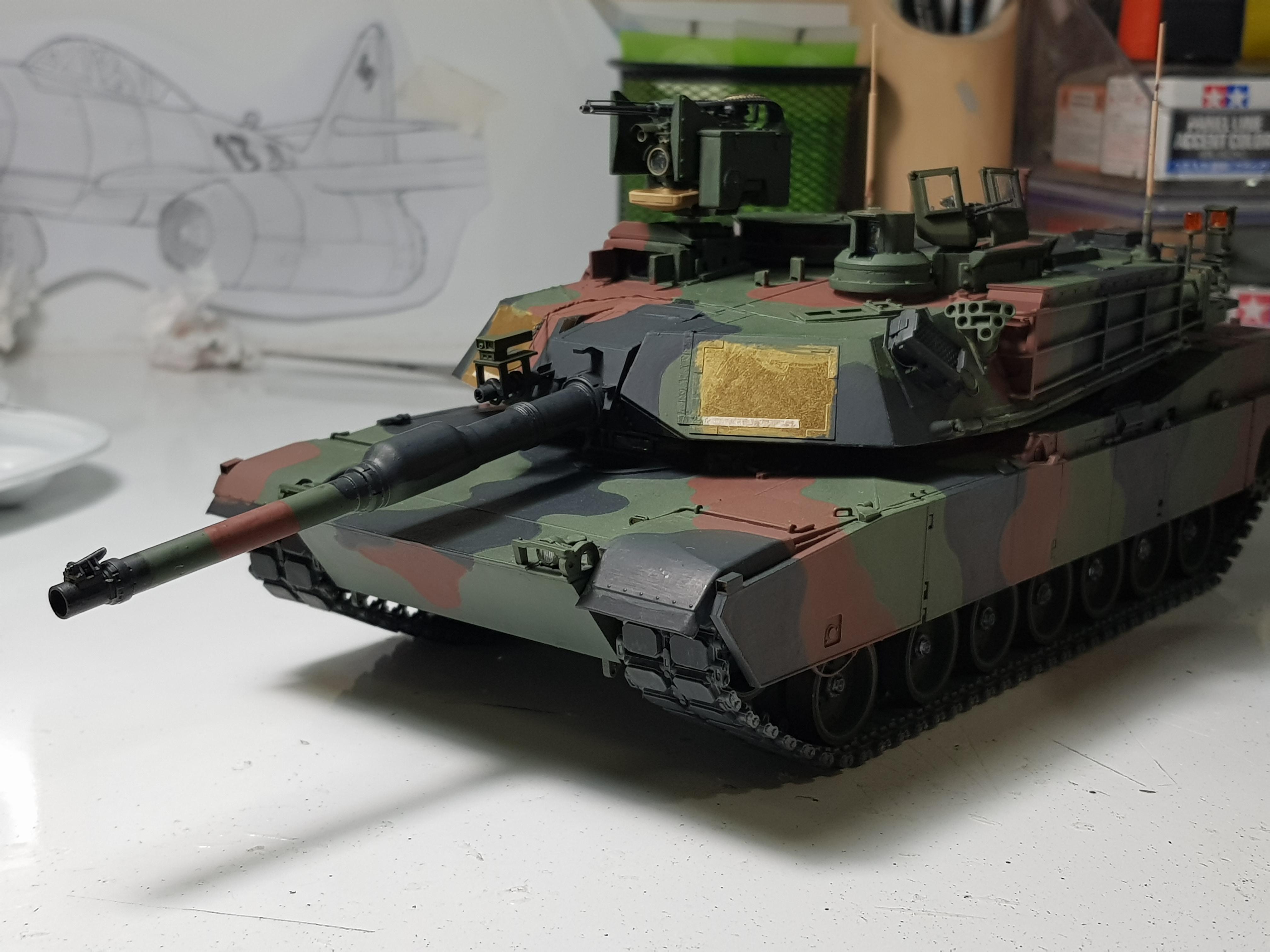 Tank gets sad because it's taking way too long to brush paint NATO
