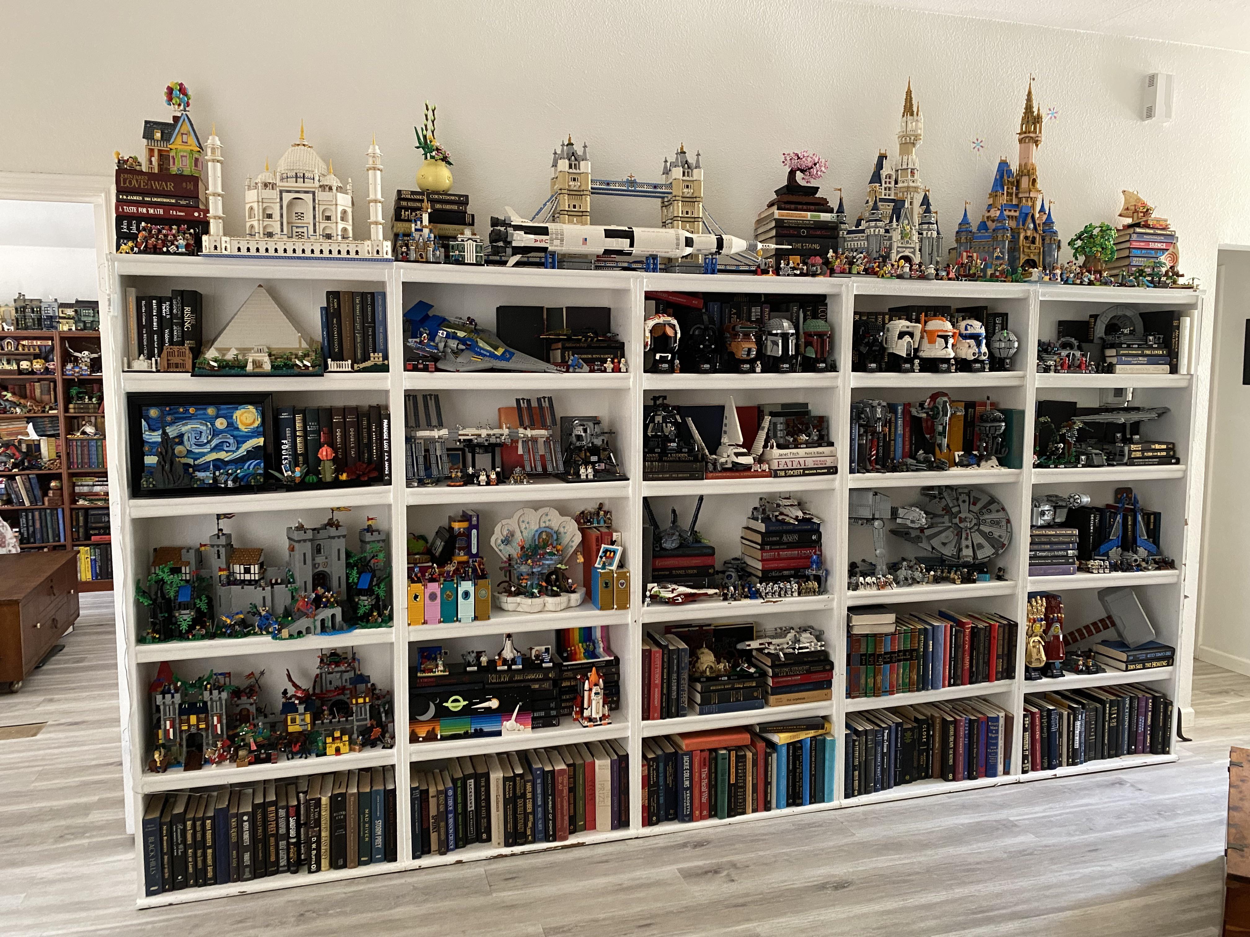 Recently redid some of my living room bookshelves since I got the Lion