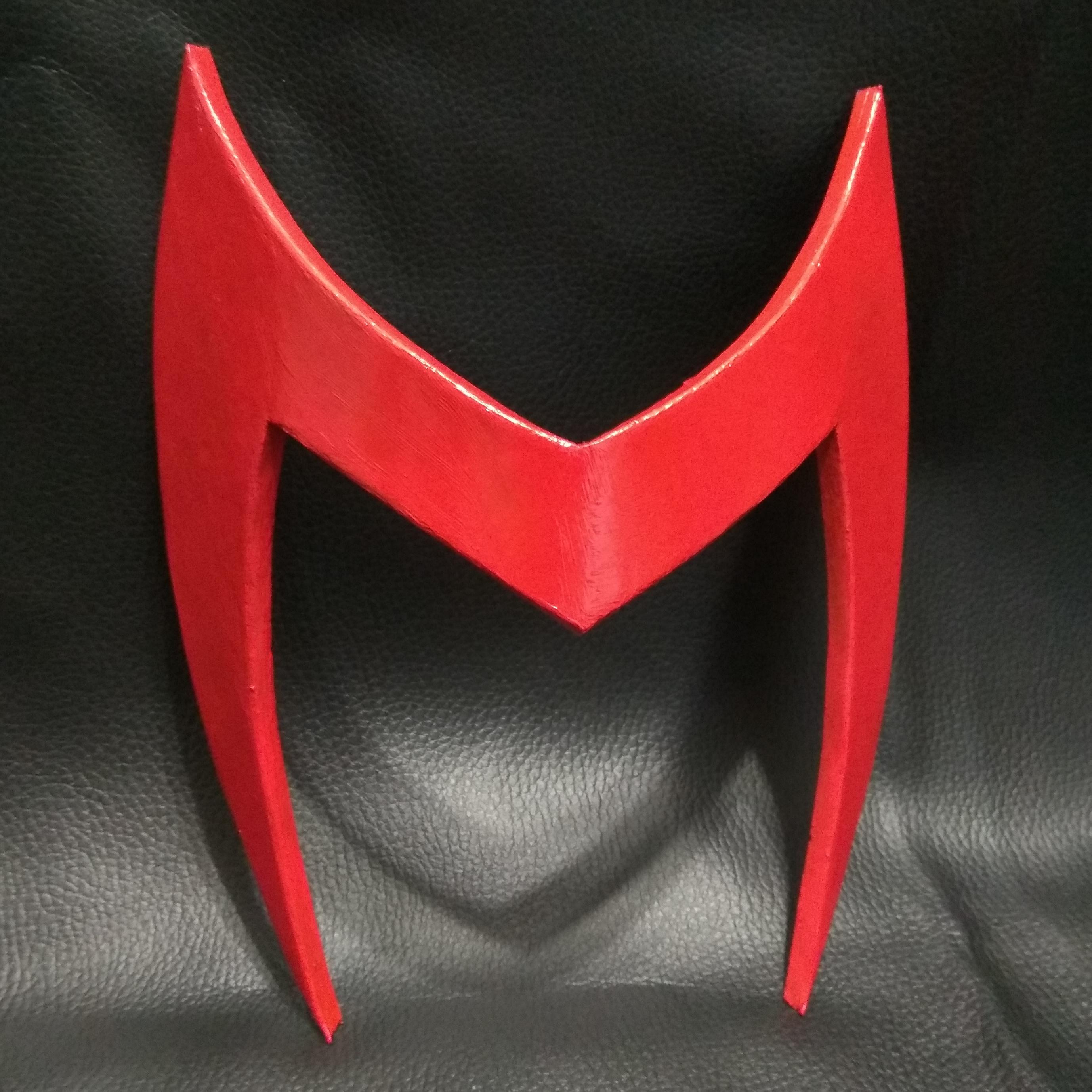 [Self] I made a followup Scarlet Witch headpiece, this one is based on