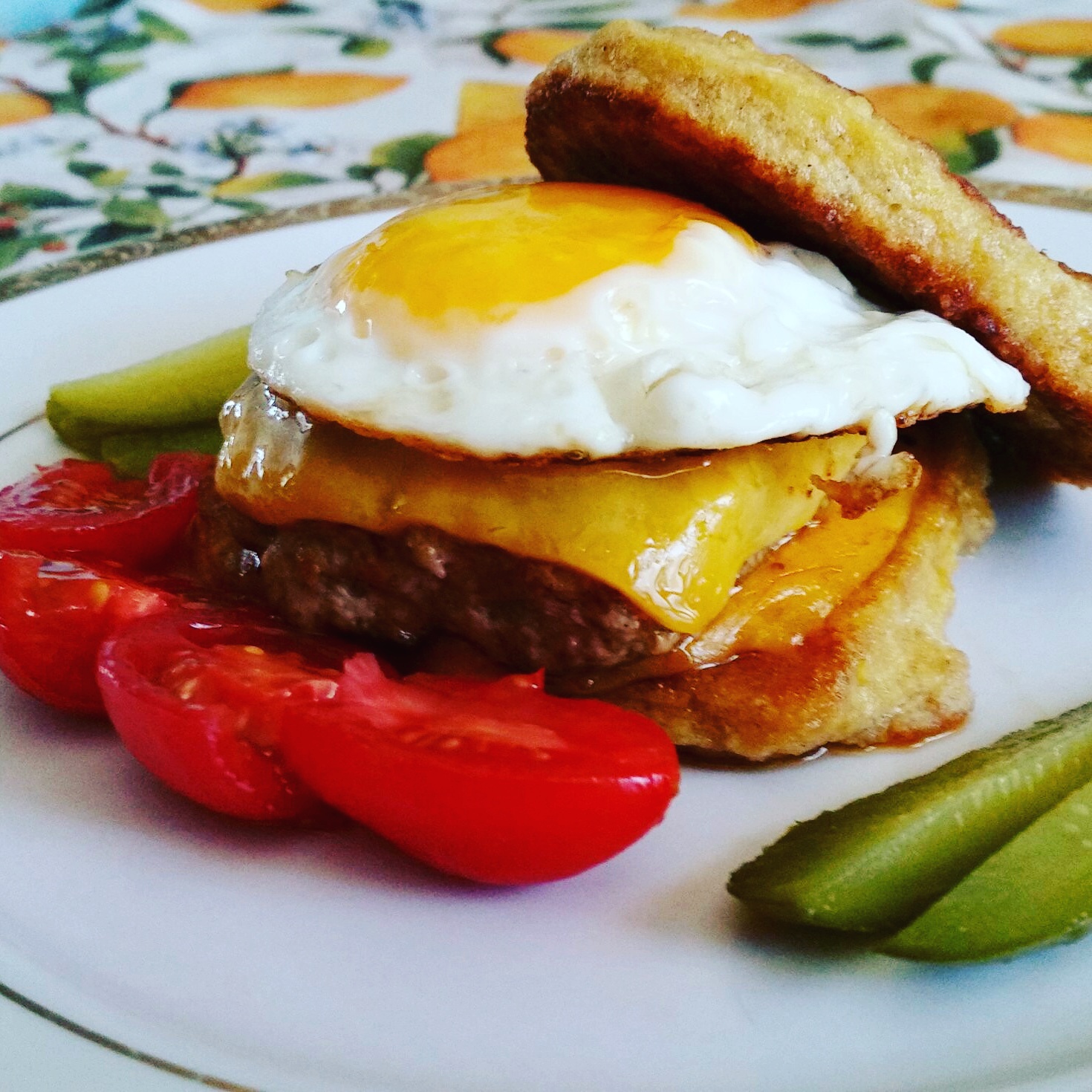 Sausage egg cheese pancake sandwich meal 7gm total carb r/Keto_Food