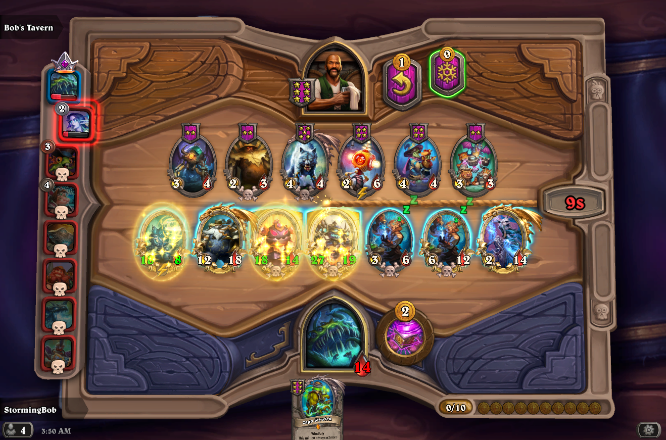 Beat a board of 40/40 divine shield, poisonous murlocs with this mech setup BobsTavern