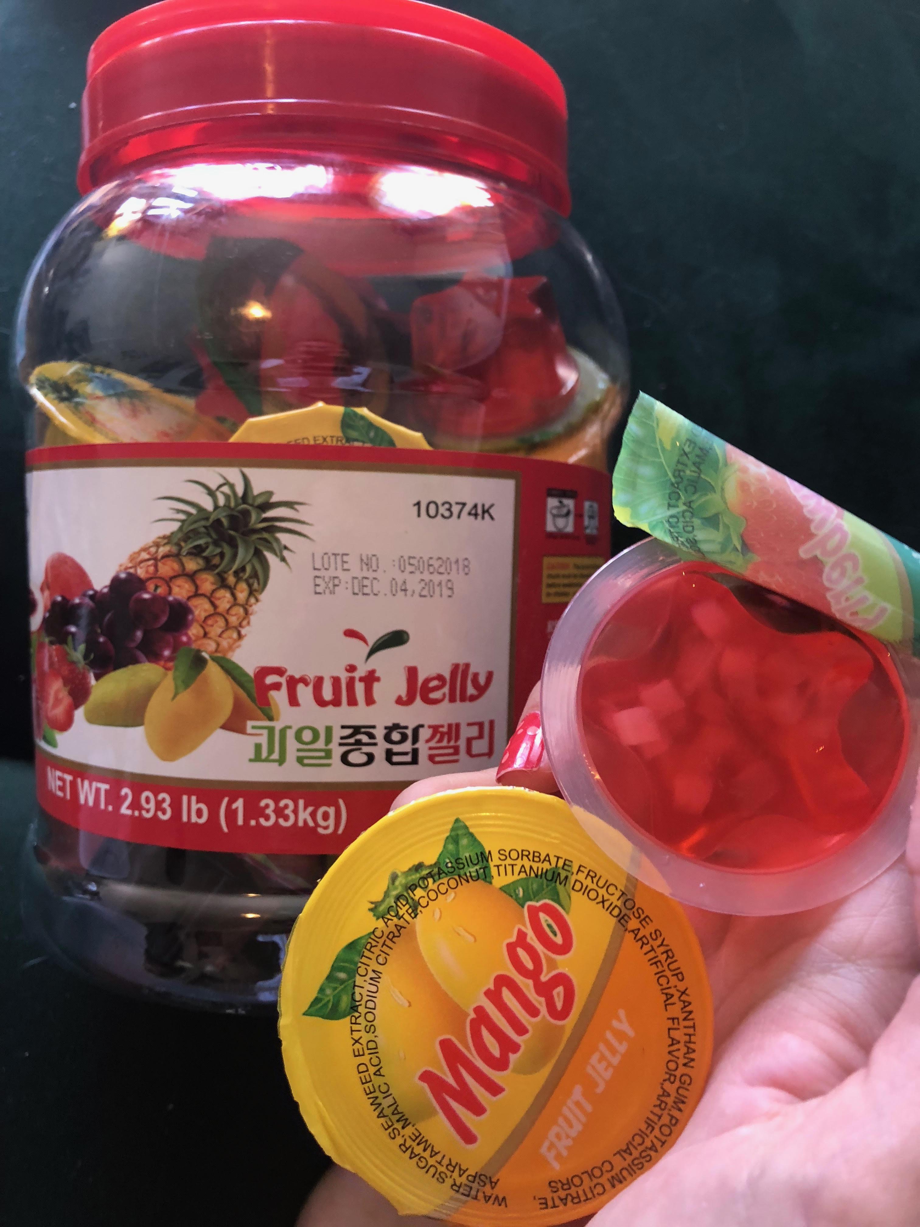 These fruit jellies come in a bunch of flavors, they're 15 calories for