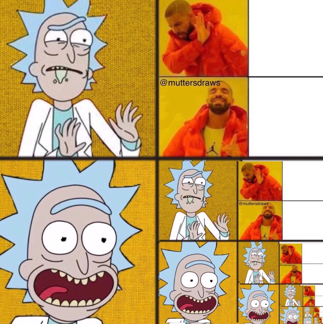 Meta meme rickandmorty