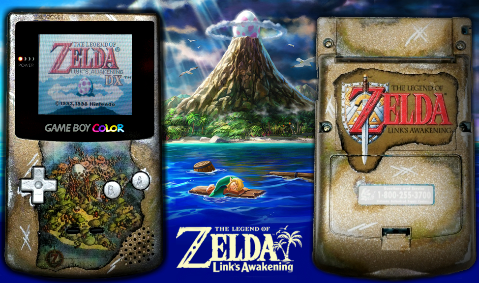 Custom Link's Awakening GameBoy Color r/Gameboy