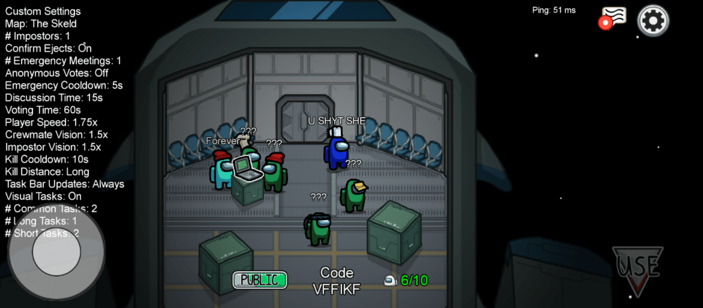 I found this very interesting! 4 Greens ??? r/AmongUs