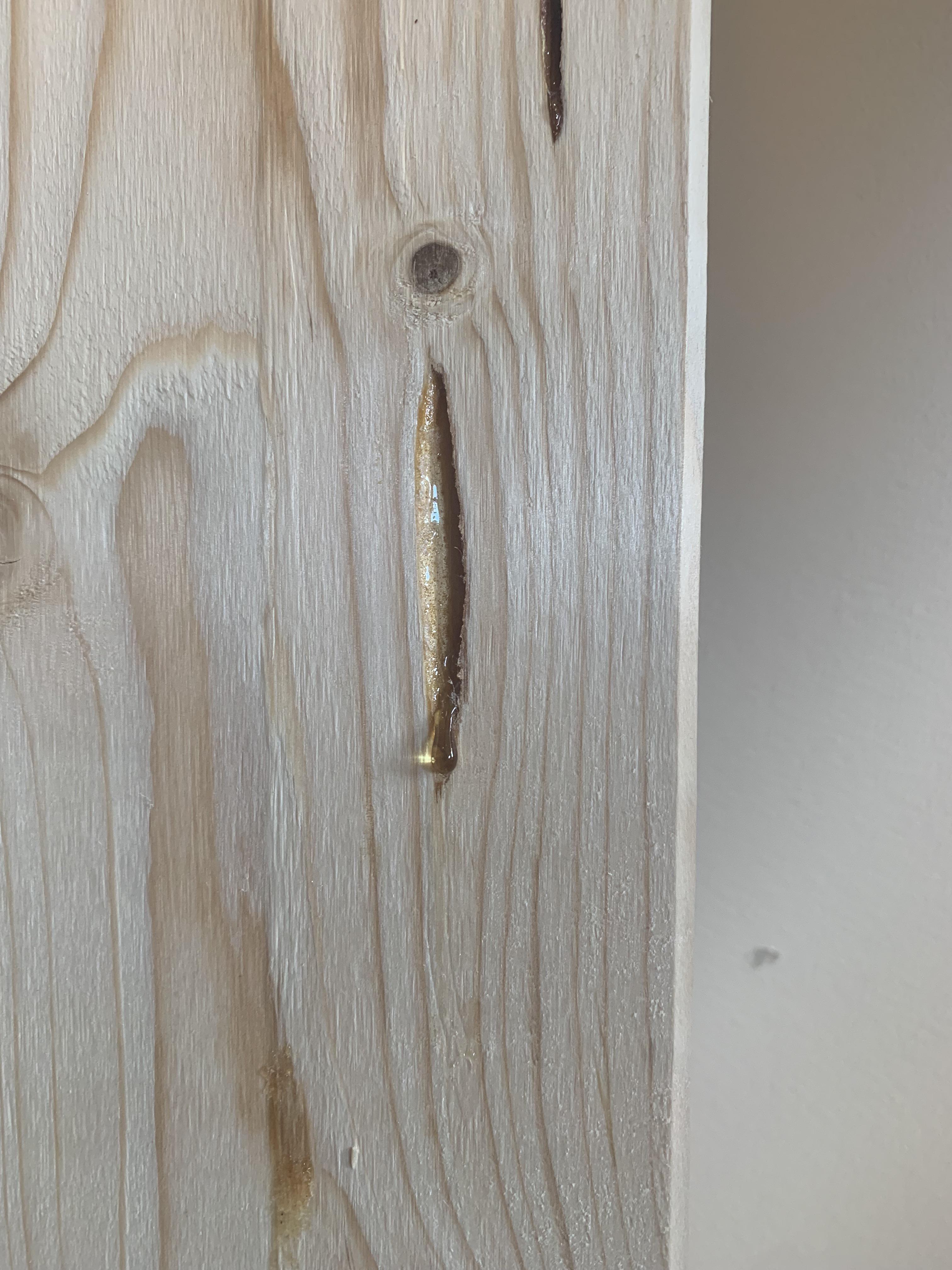 Spruce boards with resin drips r/woodworking