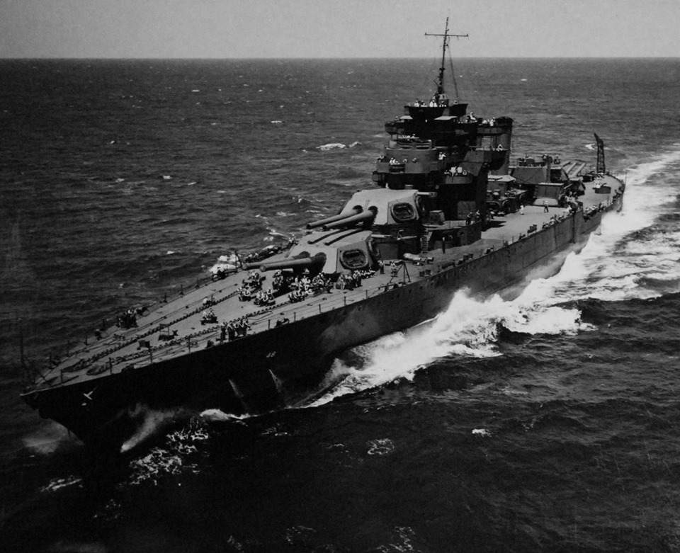 USS West Virginia, heading for the barn for her postPearl Harbor
