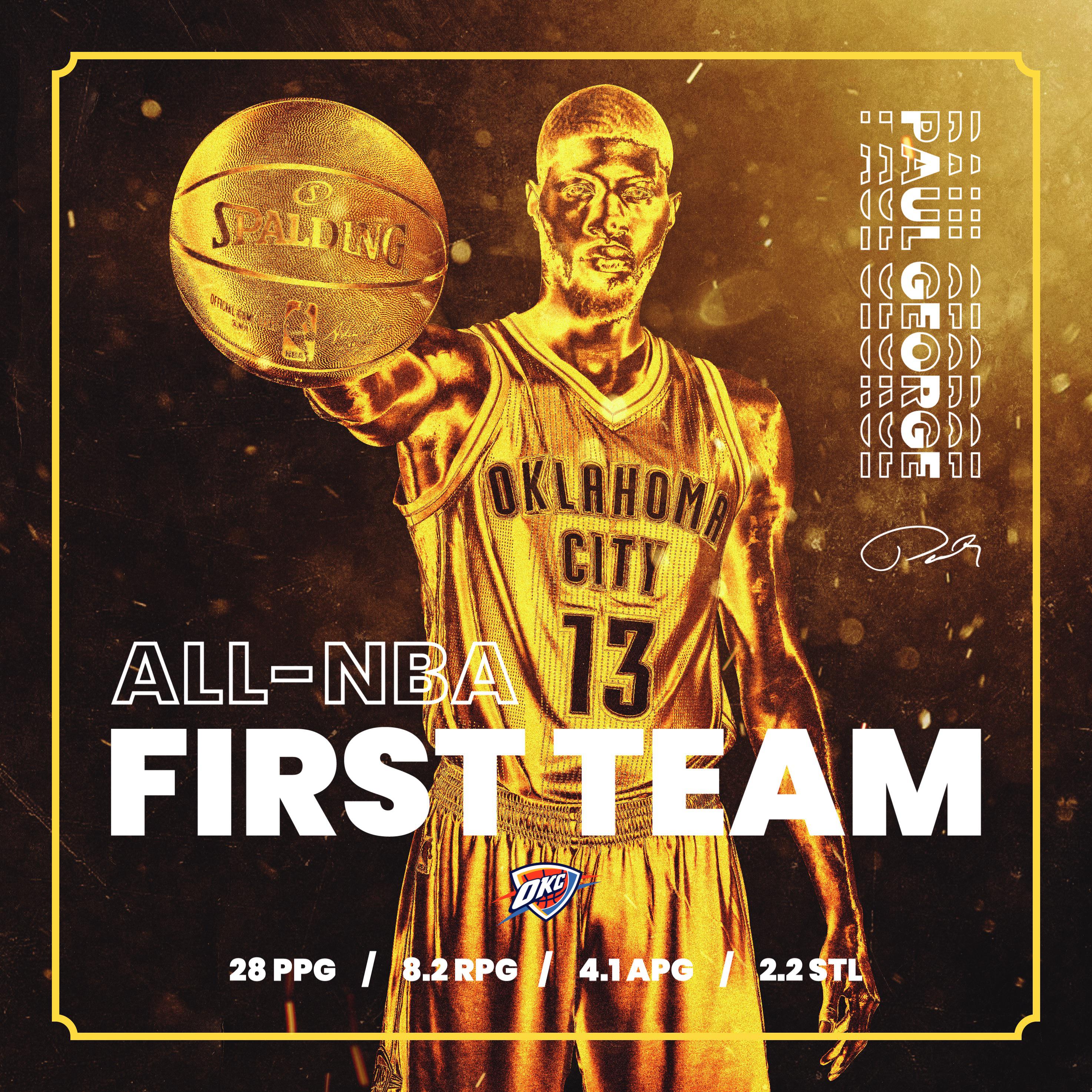 PG AllNBA First Team Graphic I Made r/Thunder