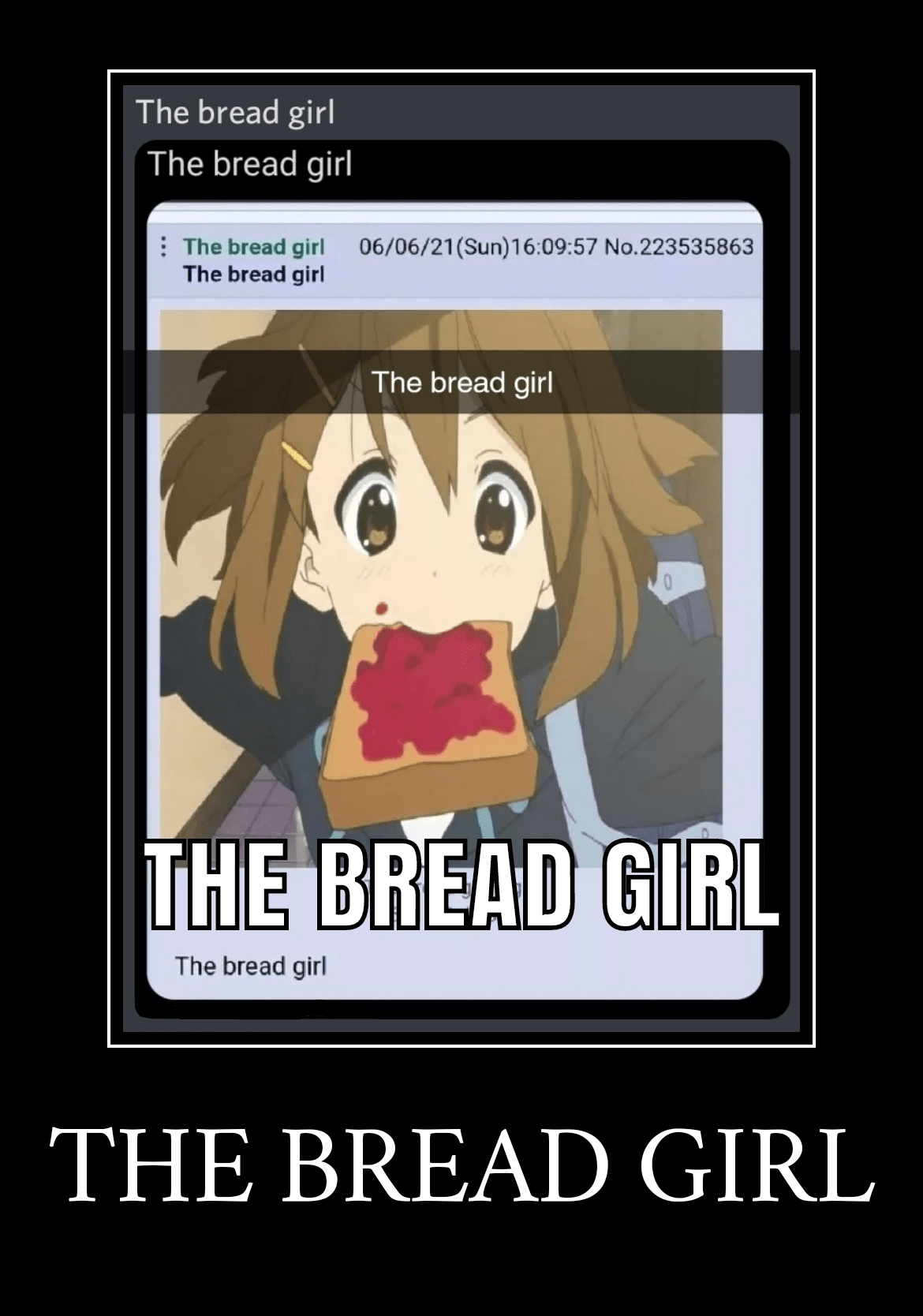 The bread girl r/goodanimemes