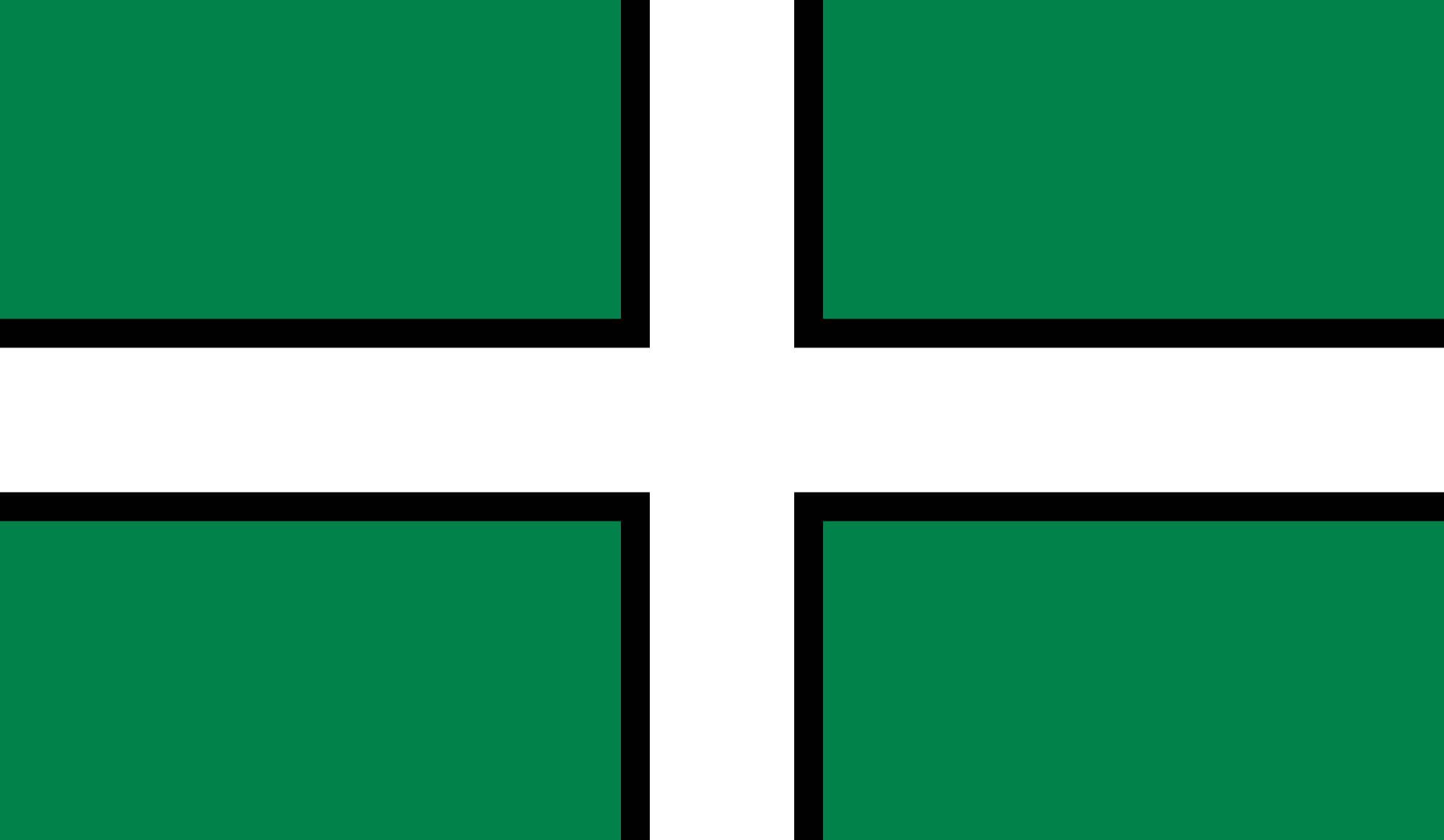 Flag of Devon UK r/vexillology