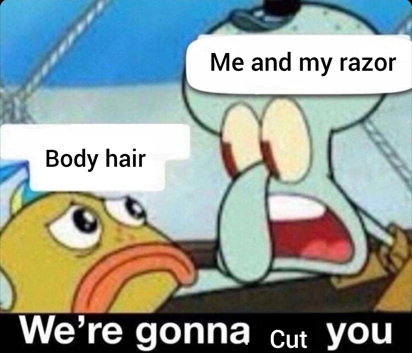 I hate body hair so much. When it grows back all I can do is focus on