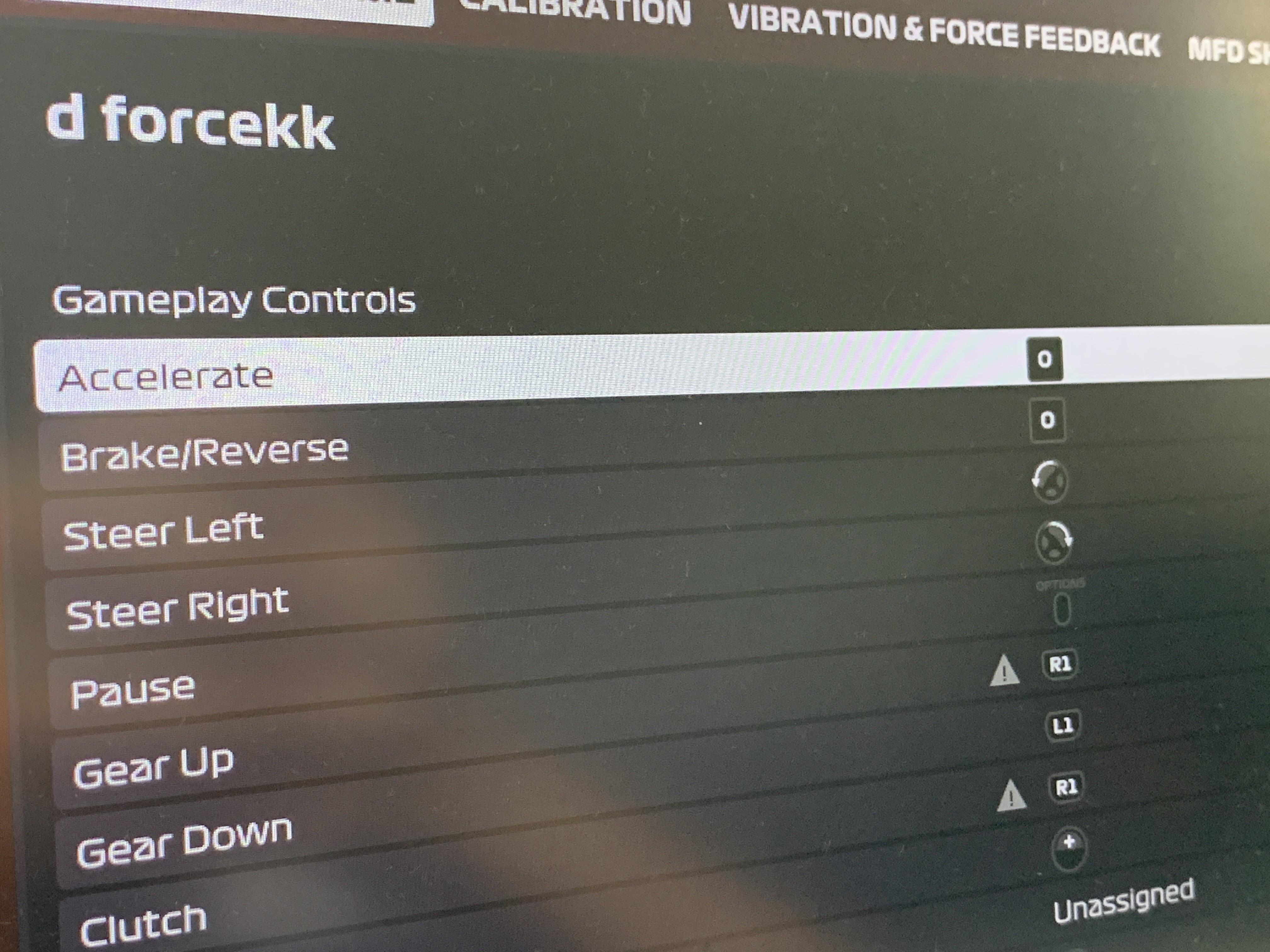 My logitech dfgt shows its pedals as these “O” input. Is there any way