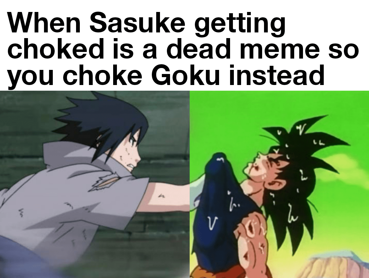 Sasuke got tired of being choked dankmemes