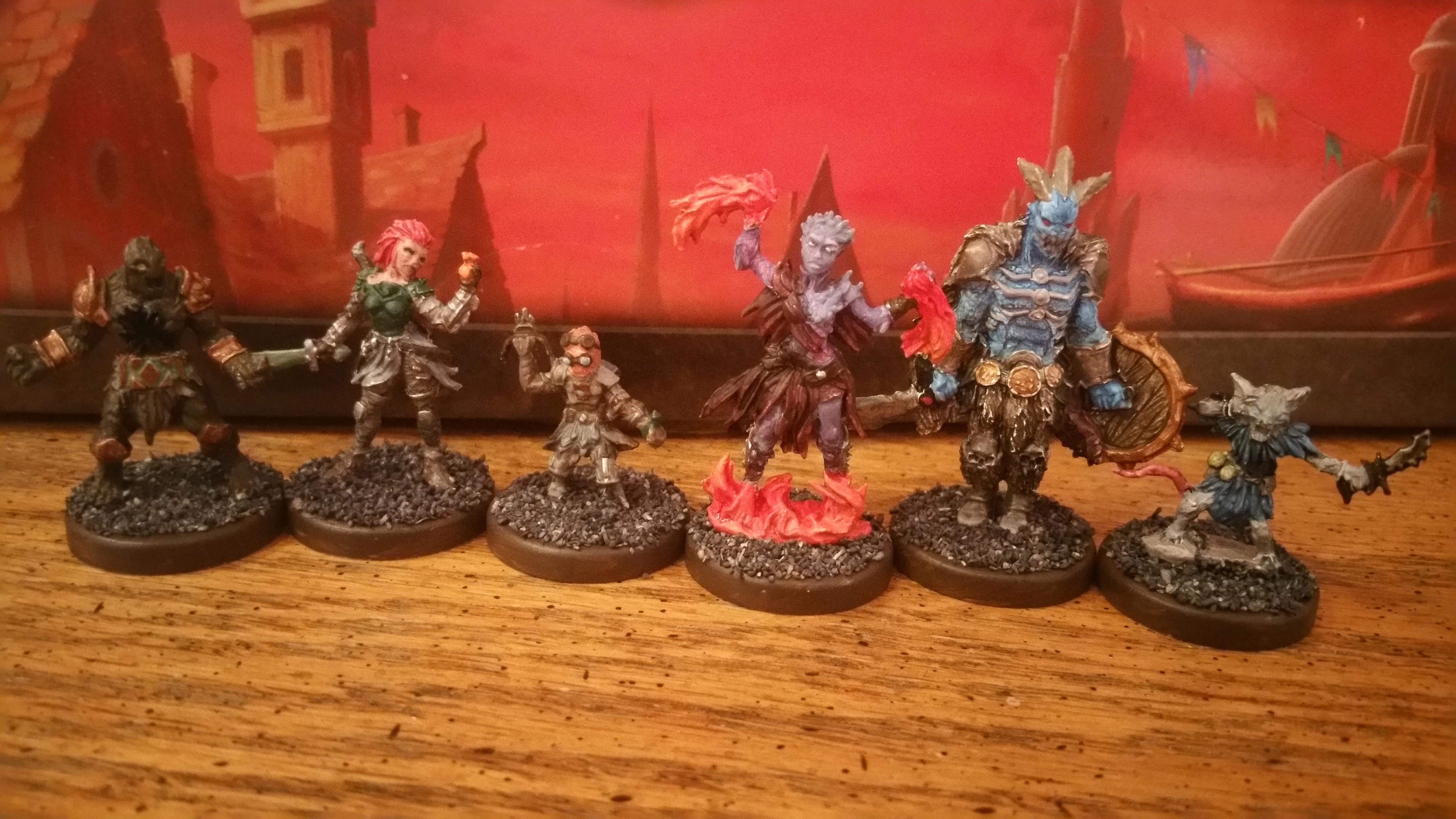Painted miniatures the starting classes r/Gloomhaven