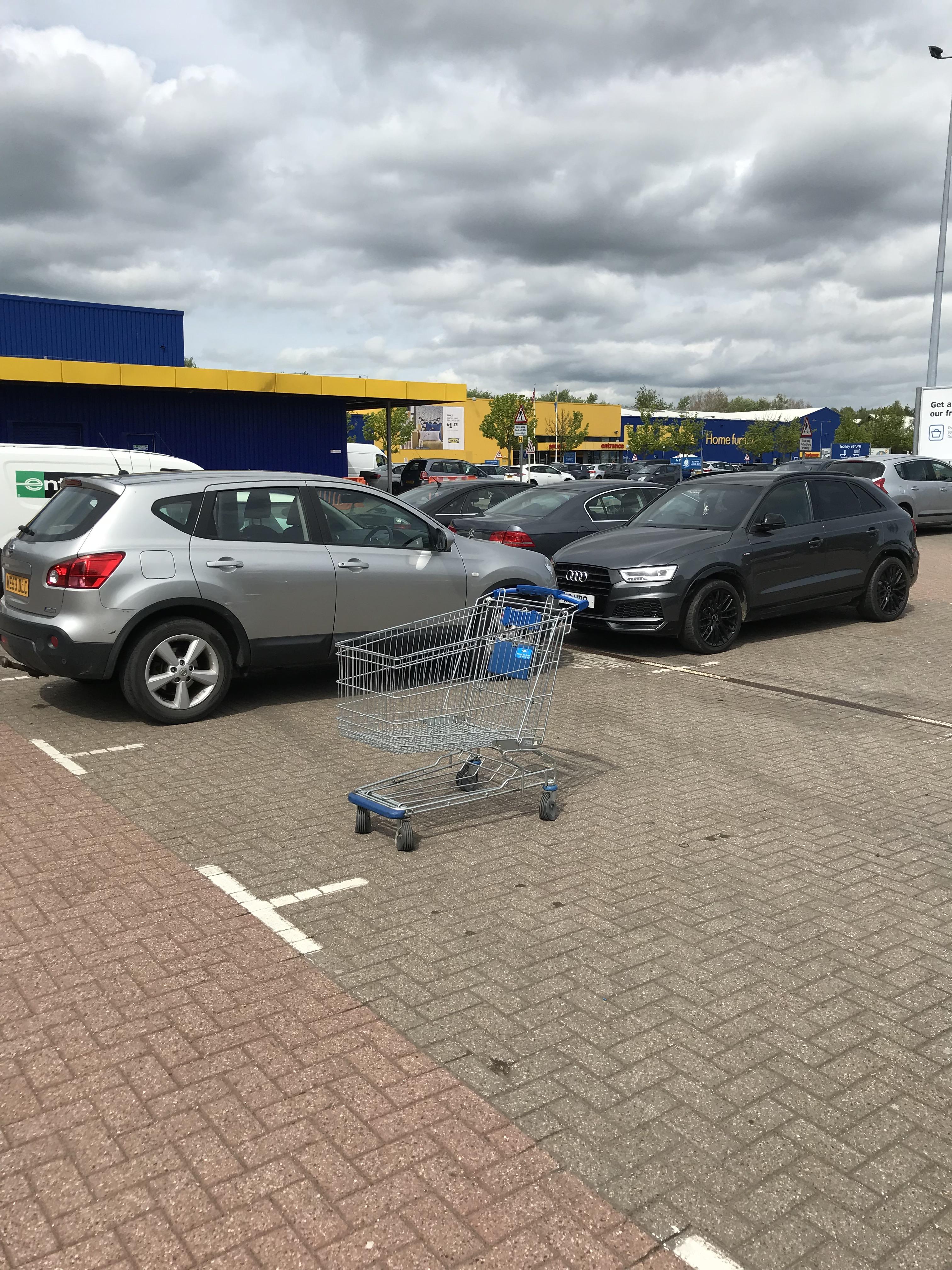People who leave their shopping trolleys in the parking lot r