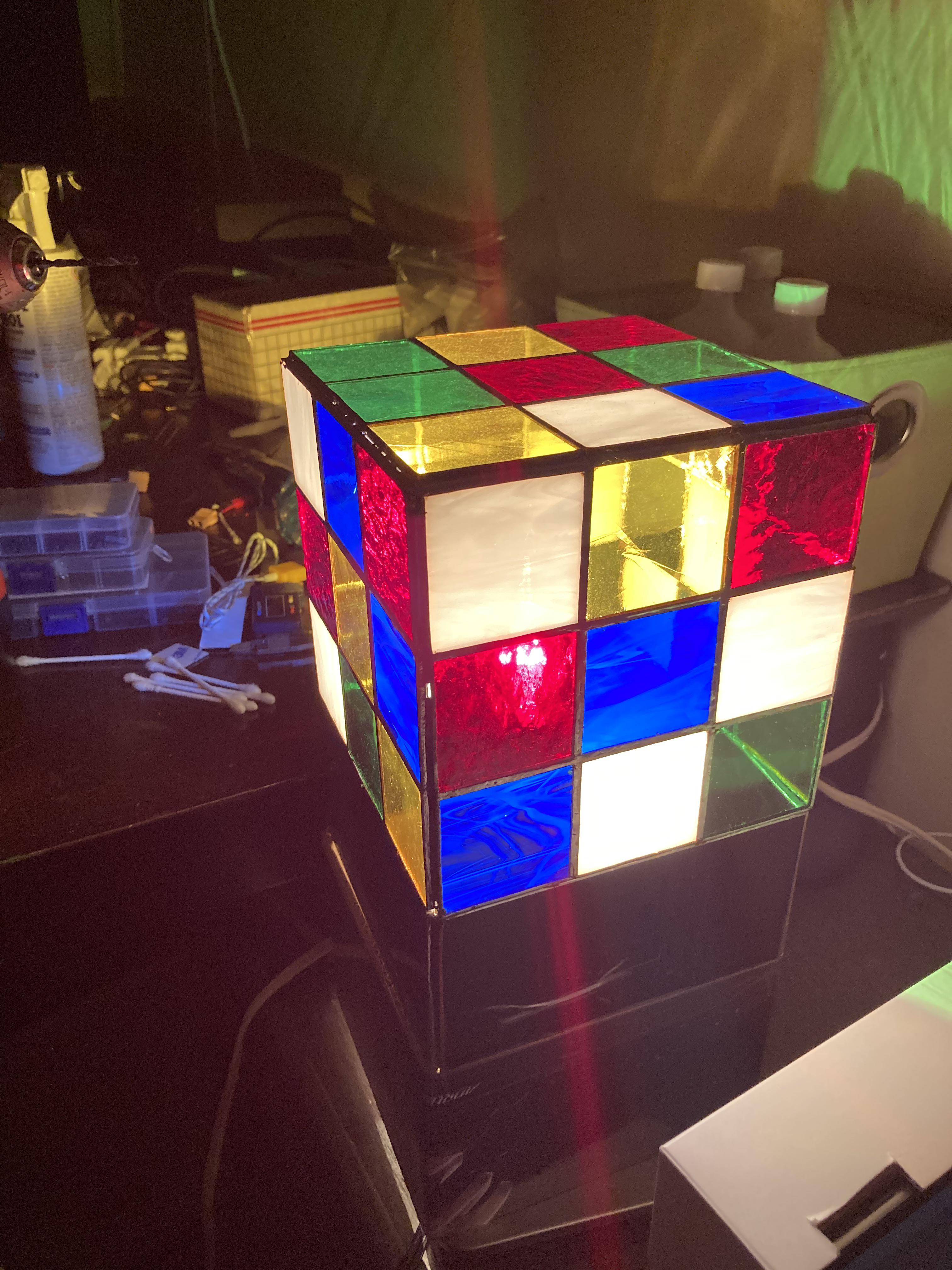 I keep seeing all these stained glass posts and it’s giving me the itch. Here’s a Rubik’s cube