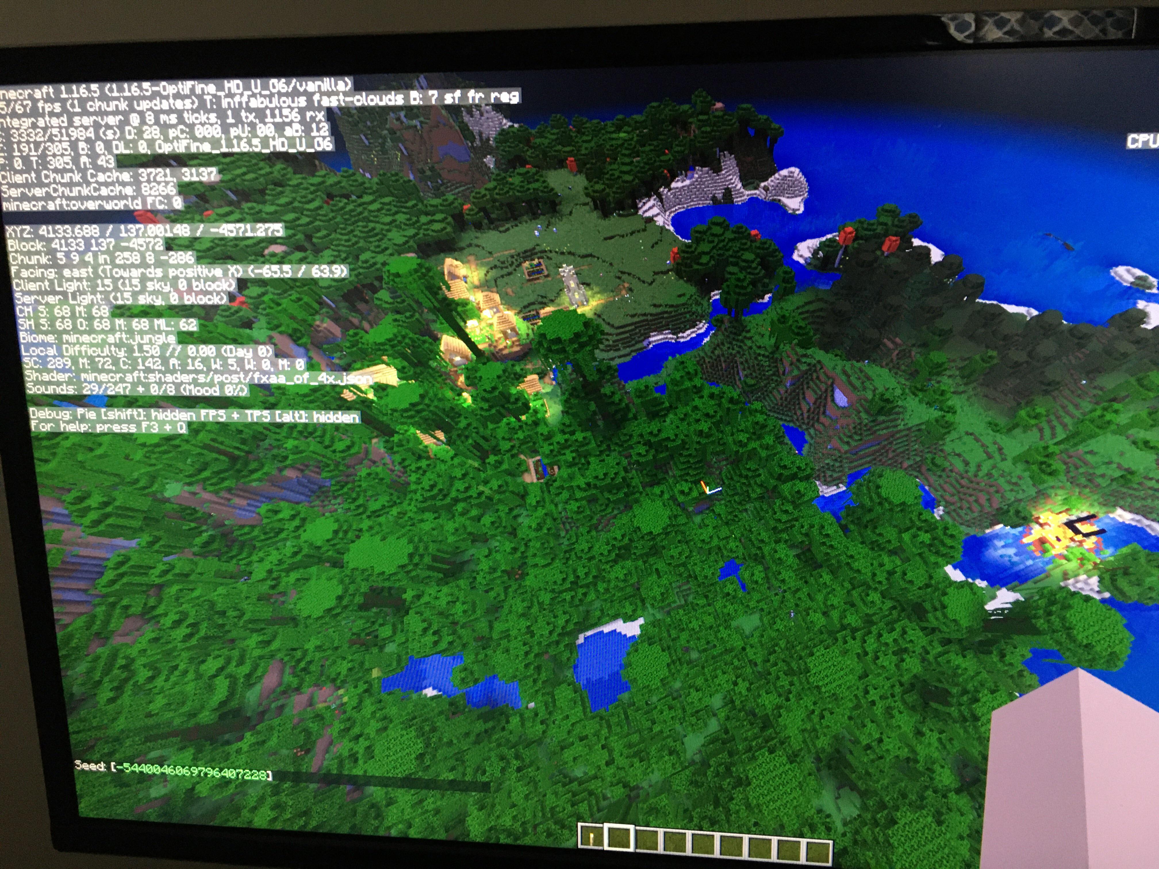 Modified Jungle Edge with Jungle Dark Oak Village Nearby, + 2 Ships +3