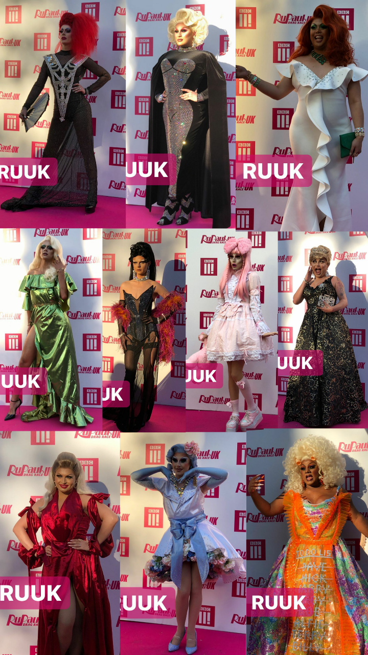 TOOT or BOOT Drag Race UK pink carpet looks r/rupaulsdragrace