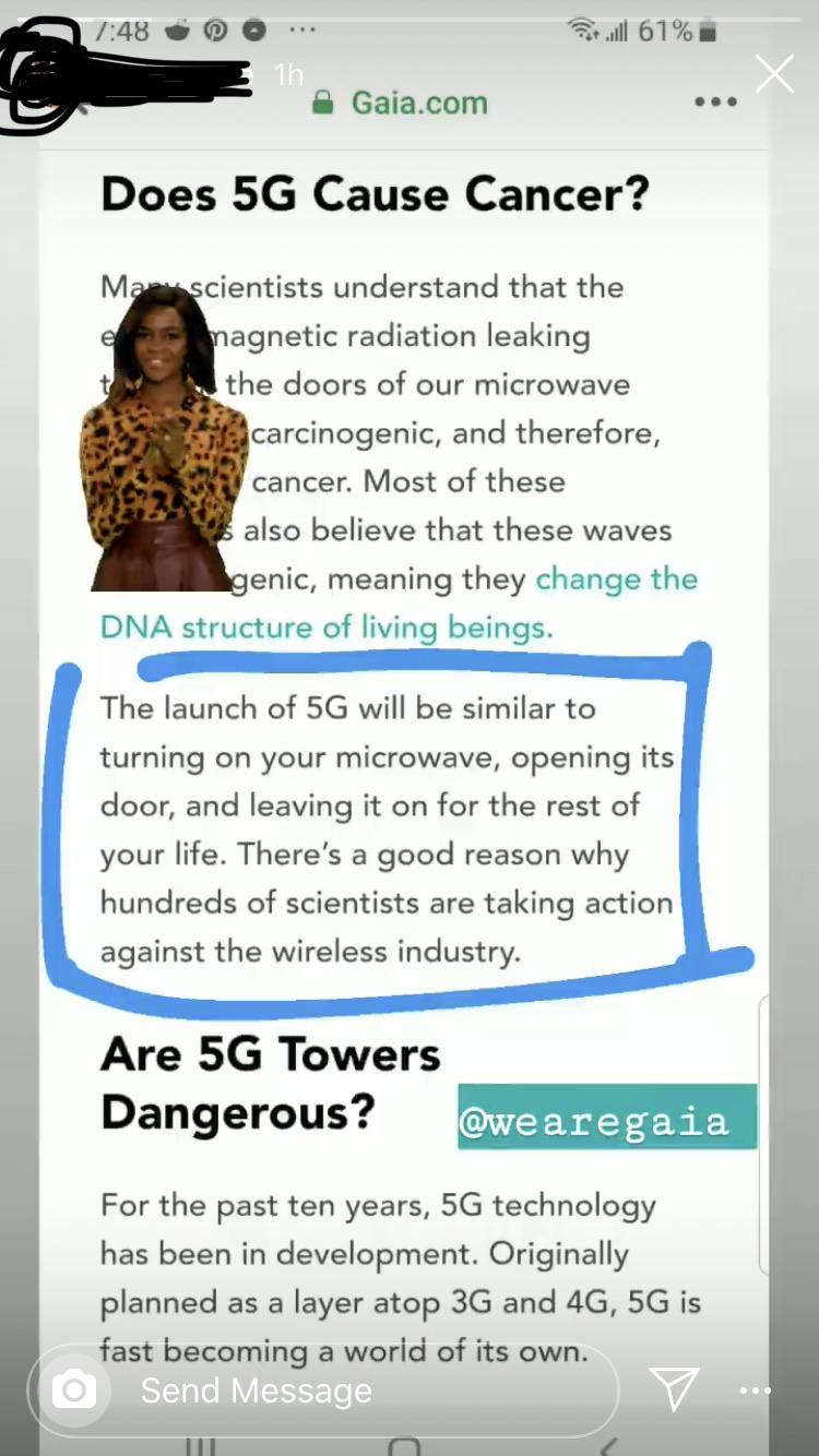 5G is equal to a microwave insanepeoplefacebook