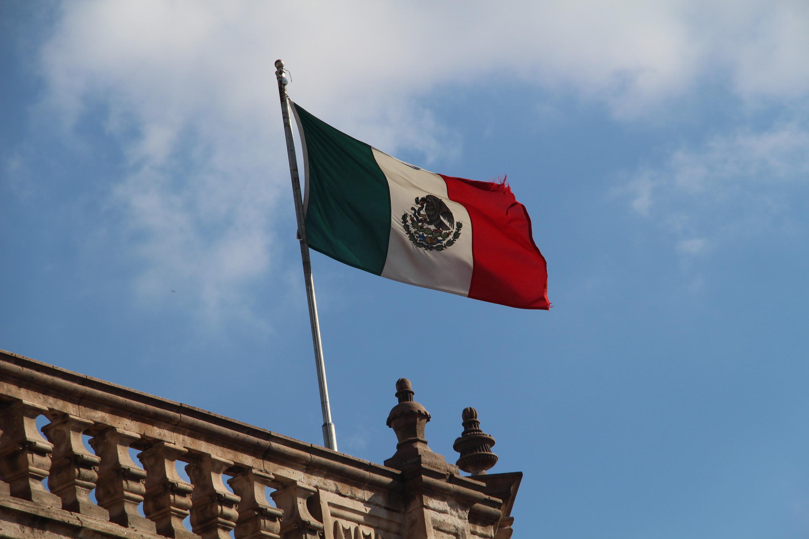 The Mexican flag as seen in Chihuahua, México vexillology