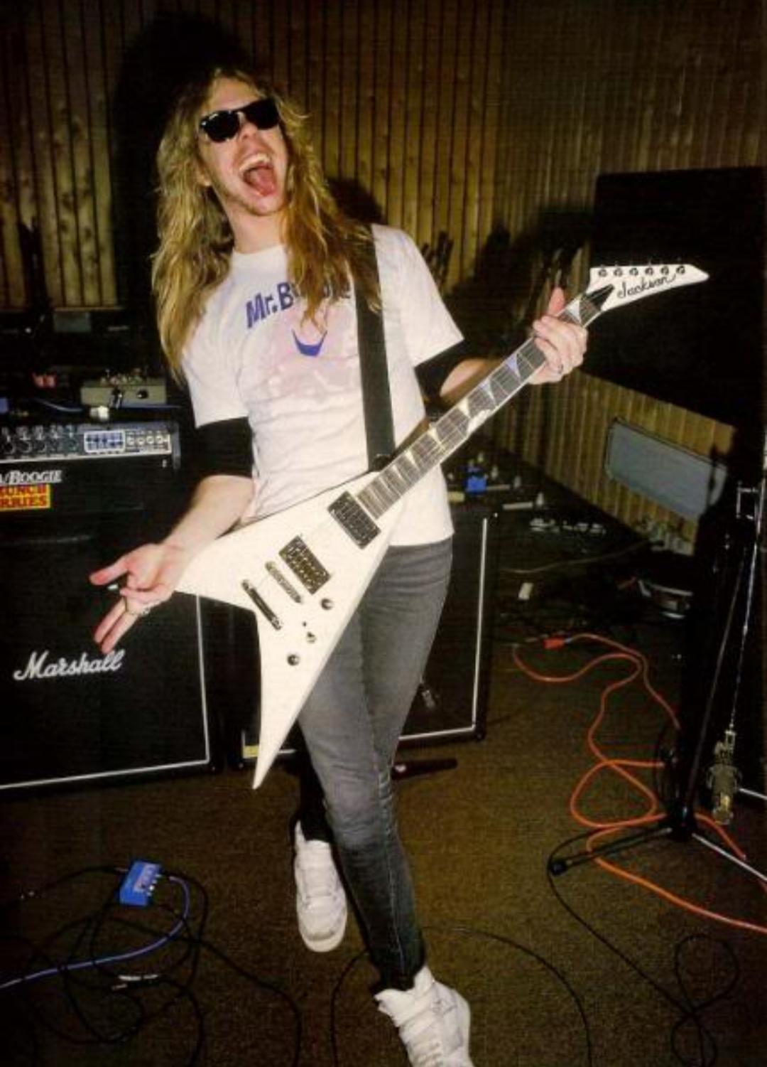 James Hetfield in the 1980s r/OldSchoolCool