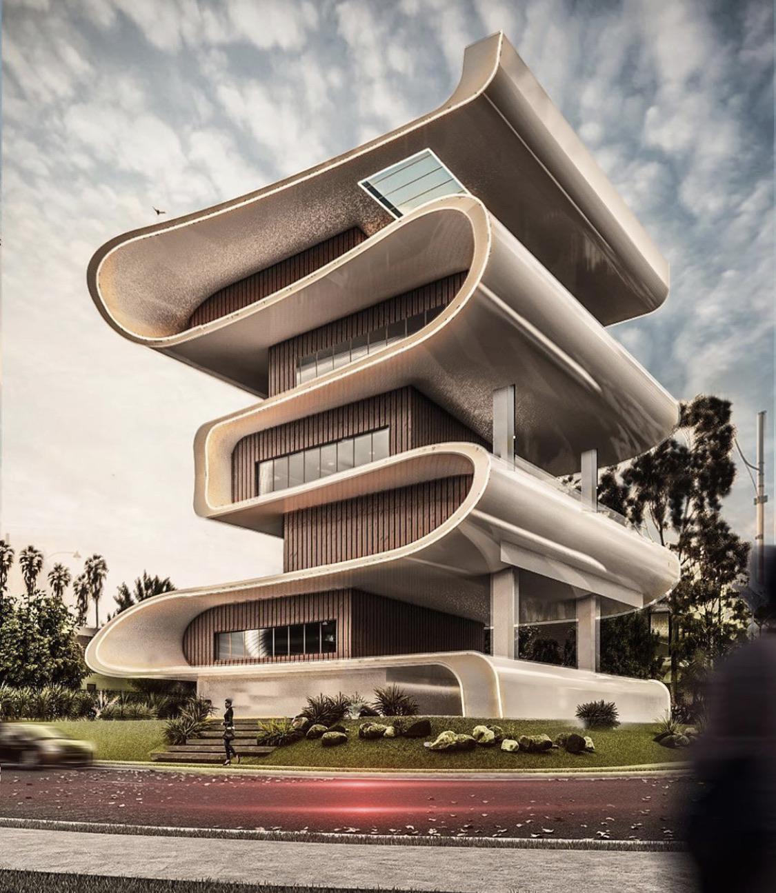 This residential design concept by Mohand Albasha r/ArchitecturePorn